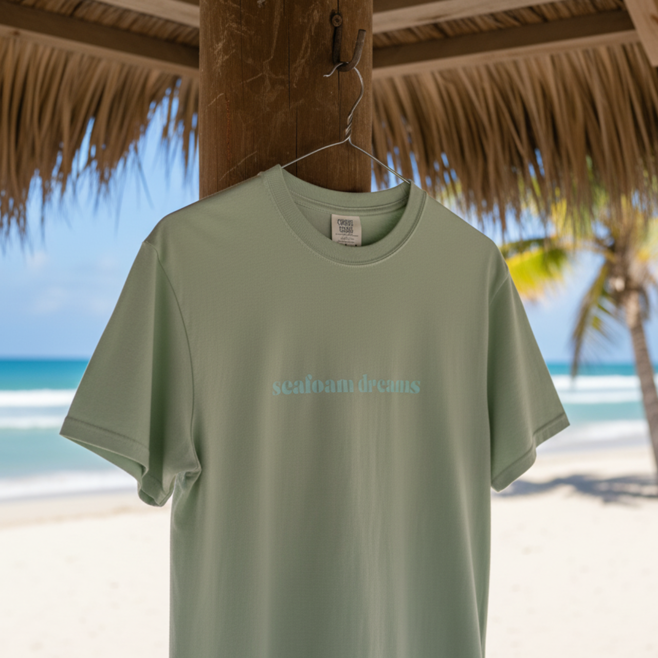 Seafoam Dreams Comfort Tee | From the Seafoam Dreams Collection by Summer Lovin’ Co| Retro Beachwear | Minimalist Ocean product thumbnail image Seafoam Dreams Comfort Tee | From the Seafoam Dreams Collection by Summer Lovin’ Co| Retro Beachwear | Minimalist Ocean product thumbnail image