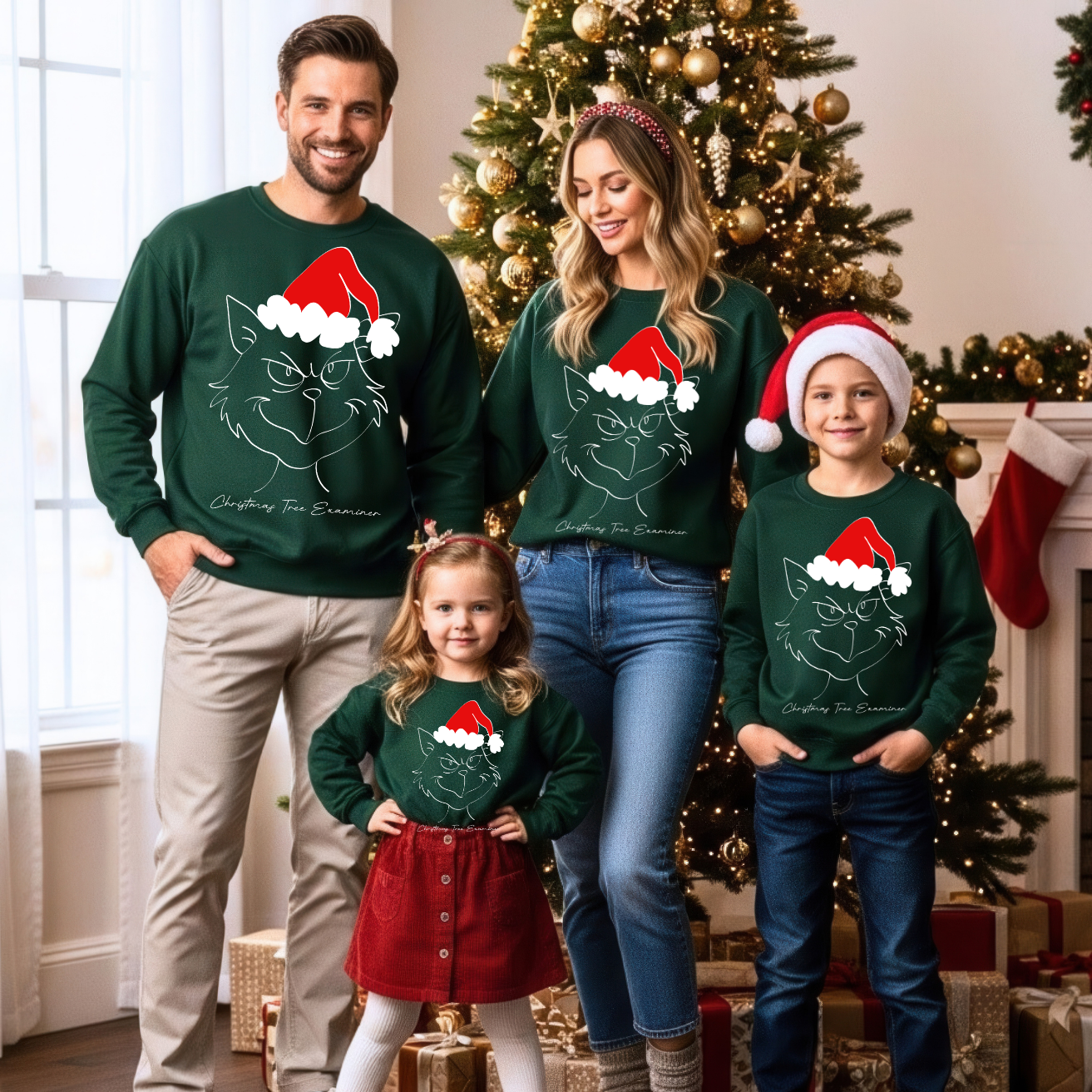 Grinchy Kitty, Christmas Grinch Cat Youth Crewneck Sweatshirt, Cozy Holiday Sweater, Winter, Gift for Kids, Tree Examiner product thumbnail image Grinchy Kitty, Christmas Grinch Cat Youth Crewneck Sweatshirt, Cozy Holiday Sweater, Winter, Gift for Kids, Tree Examiner product thumbnail image