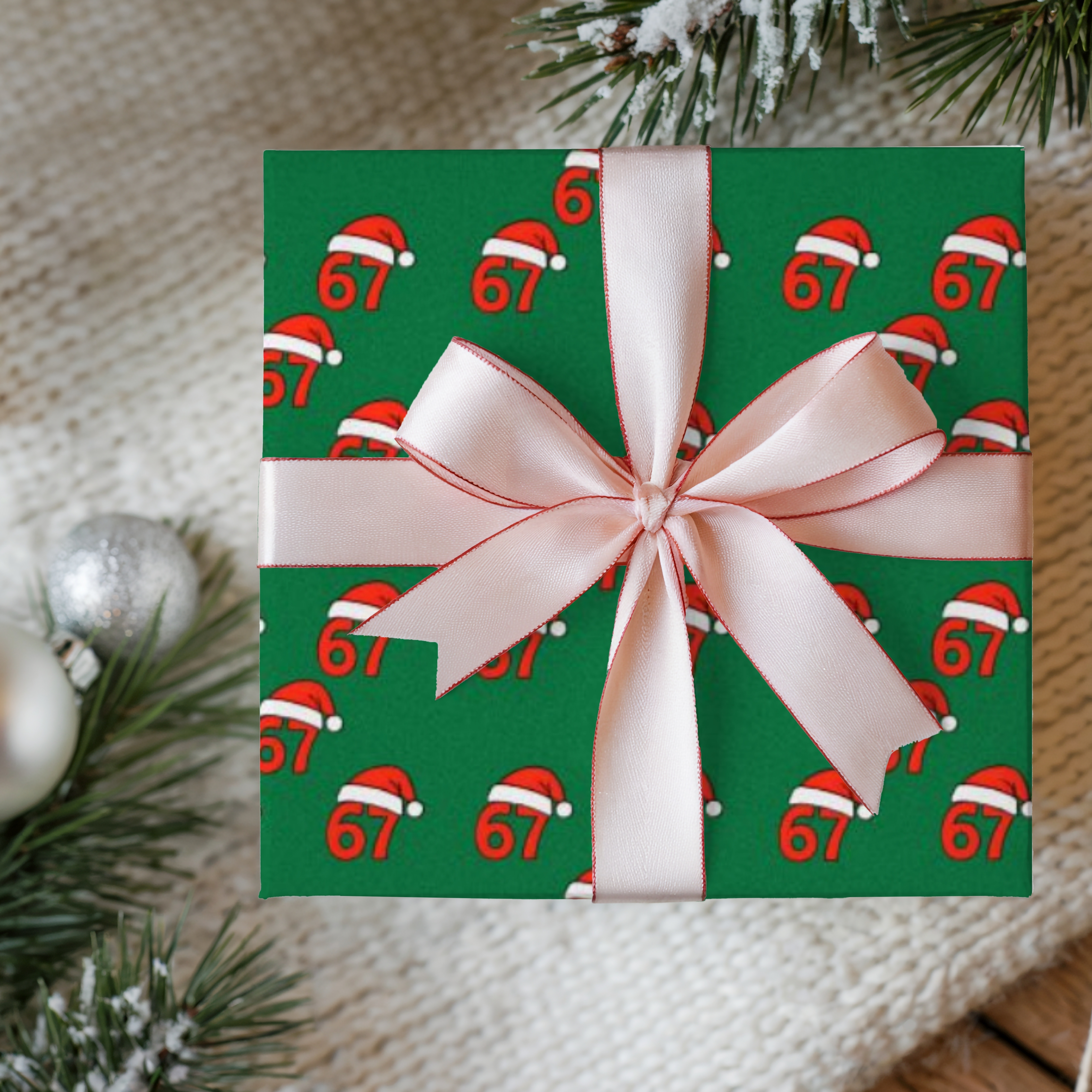 67 Christmas Wrapping Paper Six Seven Christmas 6 7 Wrapping Paper Holiday Gift Wrap product thumbnail image 67 Christmas Wrapping Paper Six Seven Christmas 6 7 Wrapping Paper Holiday Gift Wrap product thumbnail image