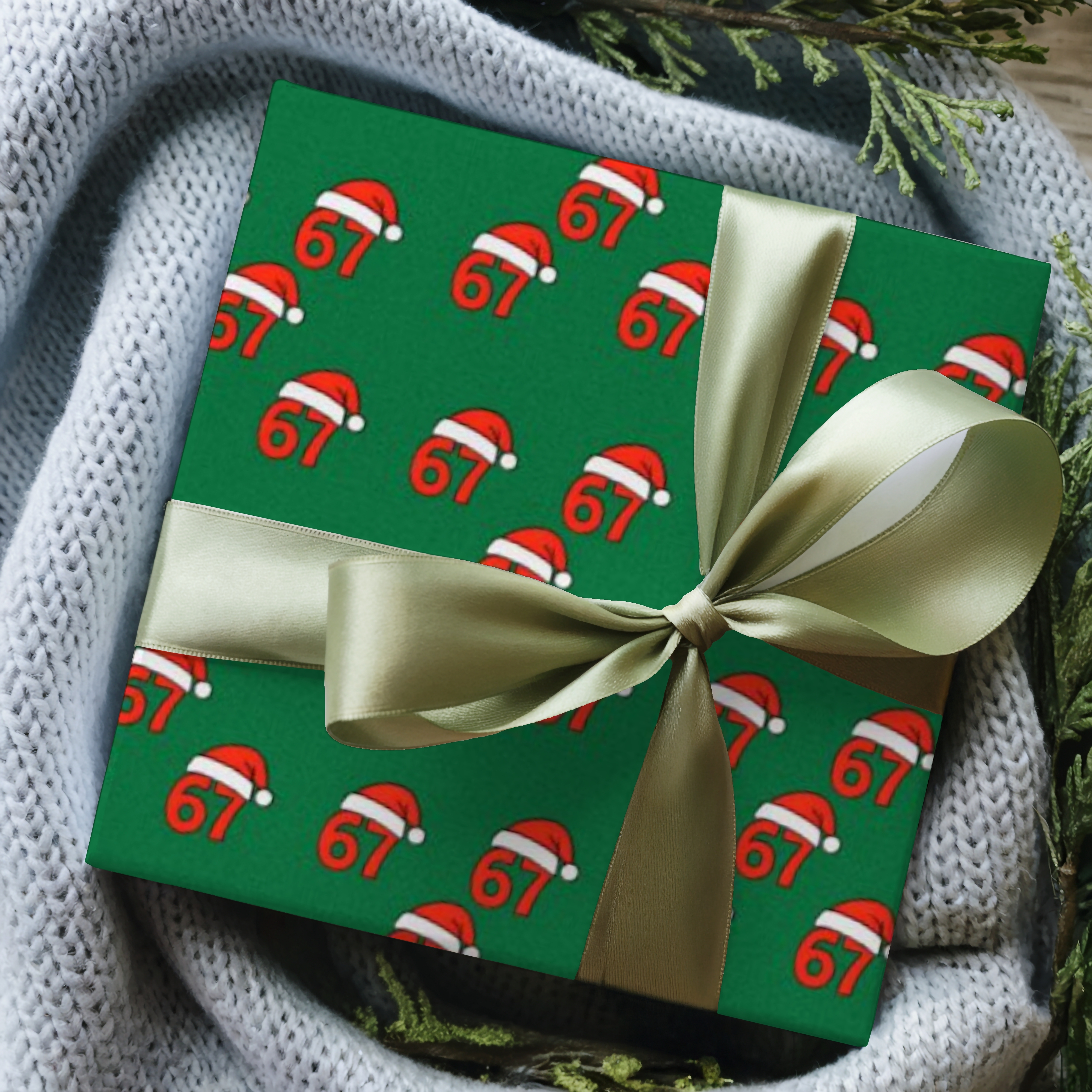 67 Christmas Wrapping Paper Six Seven Christmas 6 7 Wrapping Paper Holiday Gift Wrap product thumbnail image 67 Christmas Wrapping Paper Six Seven Christmas 6 7 Wrapping Paper Holiday Gift Wrap product thumbnail image