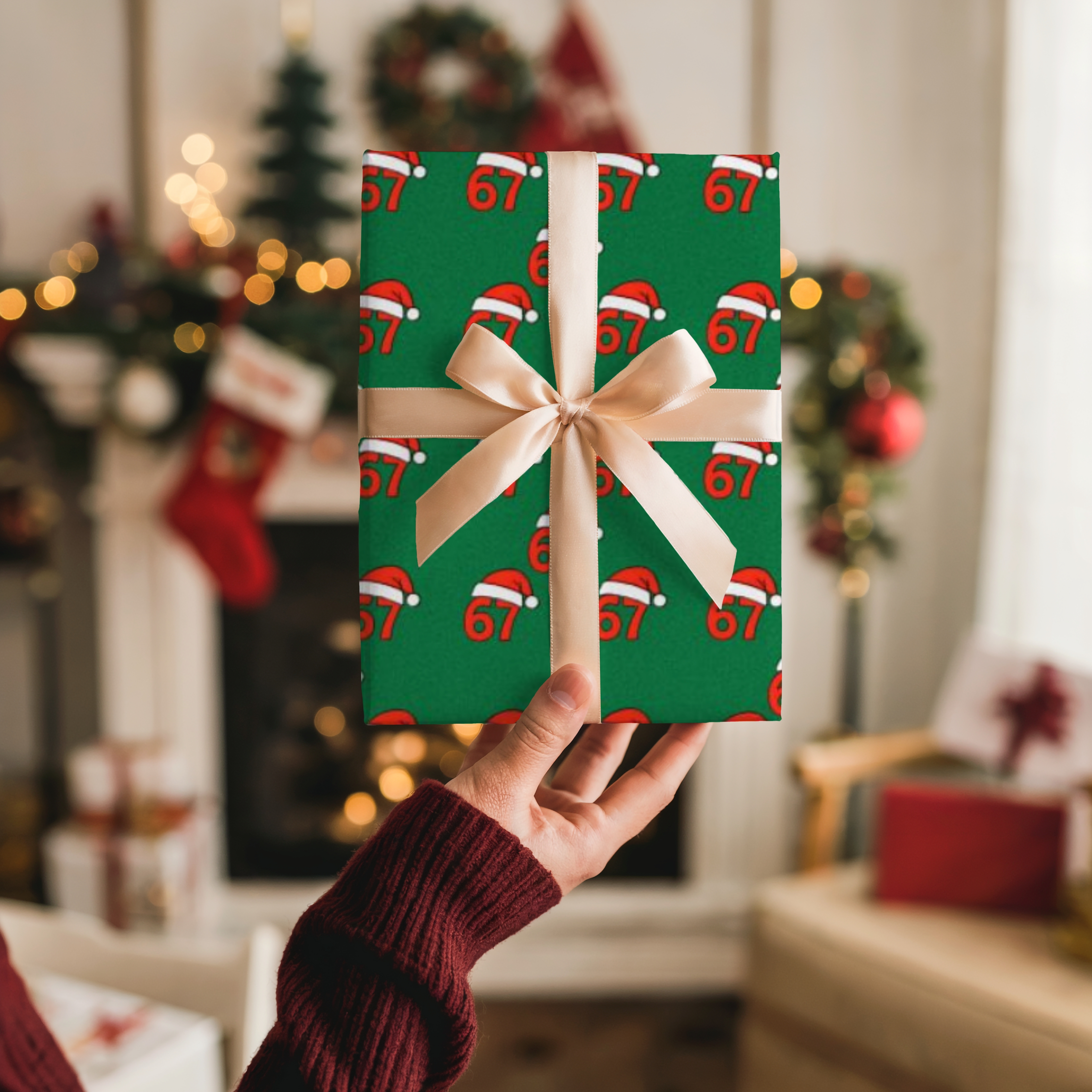 67 Christmas Wrapping Paper Six Seven Christmas 6 7 Wrapping Paper Holiday Gift Wrap product thumbnail image 67 Christmas Wrapping Paper Six Seven Christmas 6 7 Wrapping Paper Holiday Gift Wrap product thumbnail image