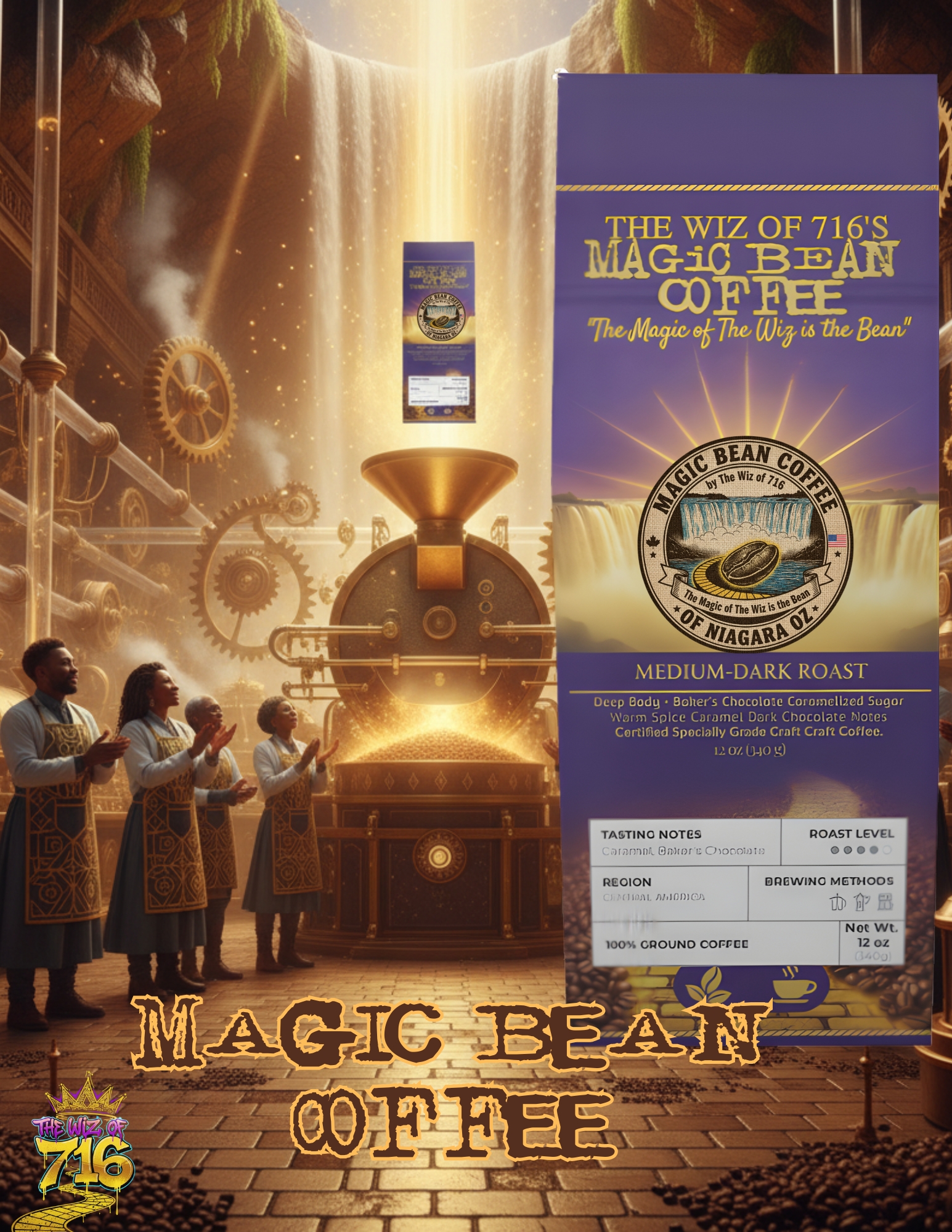 The Magic Bean Coffee™ | Soul of Niagara Edition I By The Wiz of 716 product thumbnail image The Magic Bean Coffee™ | Soul of Niagara Edition I By The Wiz of 716 product thumbnail image