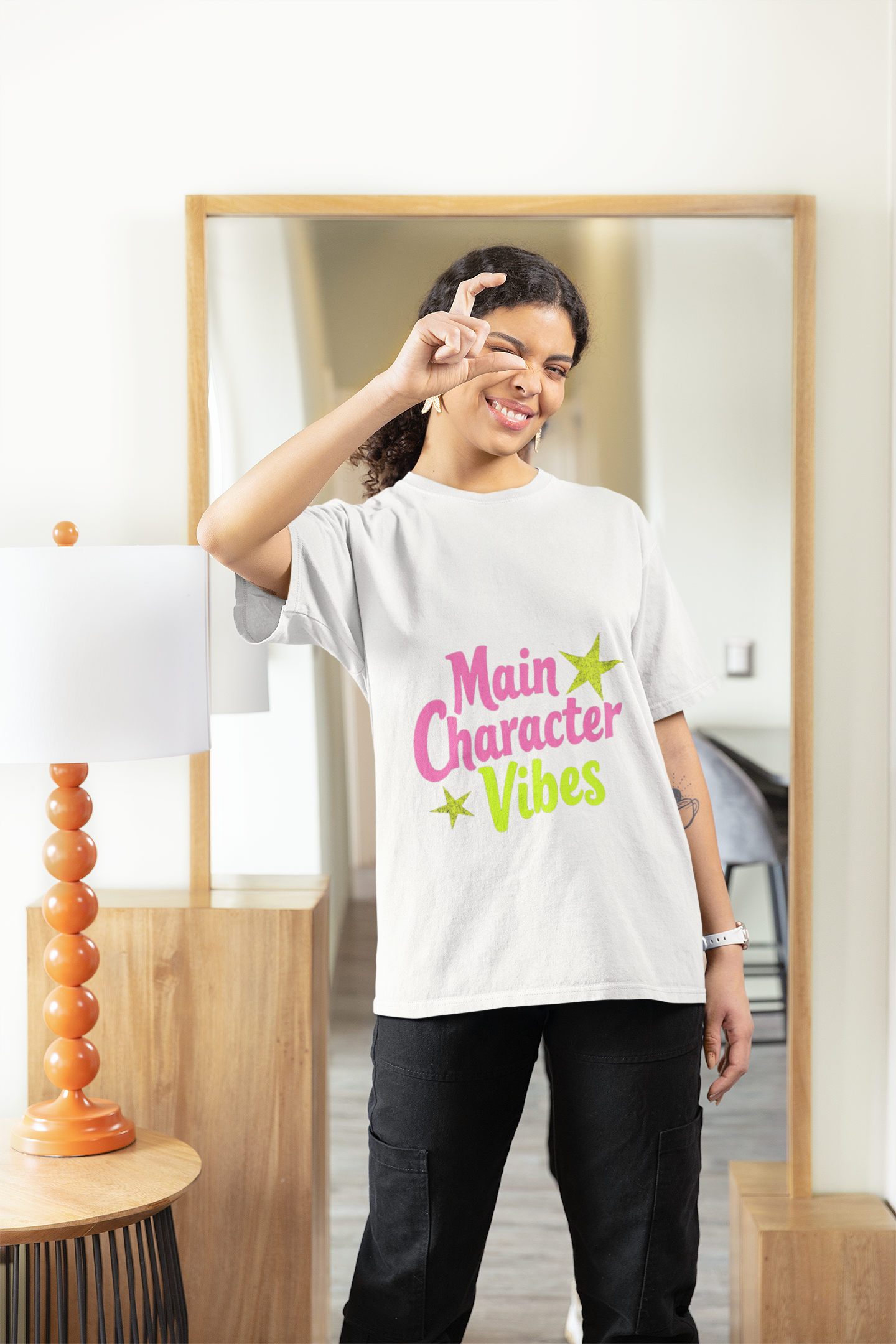 Ladies Main Character Vibes Graphic T-Shirt – Stylish Heavy Cotton Tee Gift Idea product thumbnail image Ladies Main Character Vibes Graphic T-Shirt – Stylish Heavy Cotton Tee Gift Idea product thumbnail image