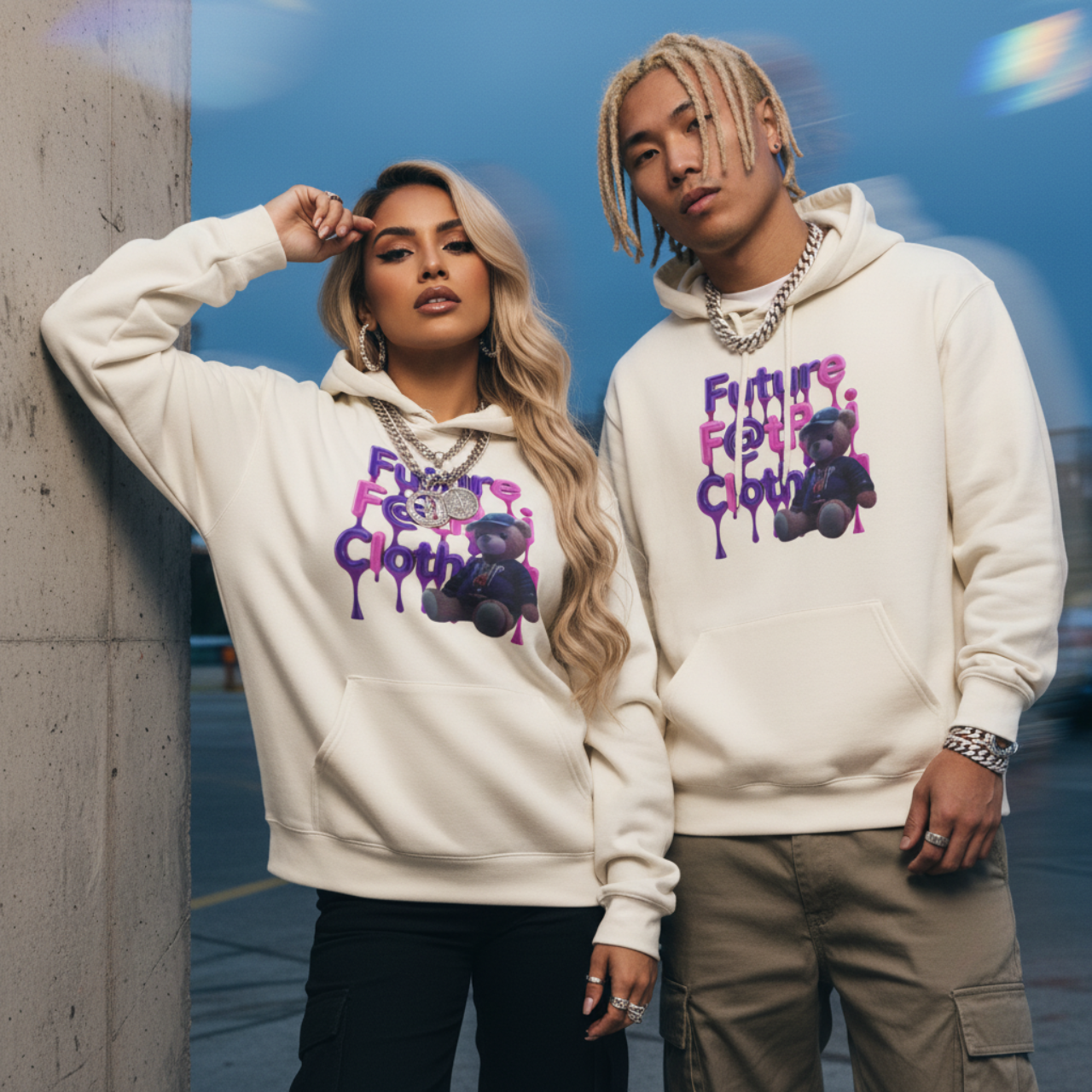 Future F@Boi Club Hoodie | Unisex Fleece Pullover | Cozy Streetwear | Gift for Bear Lovers, Trendy Fashion, Graphic Sweatshirt product thumbnail image