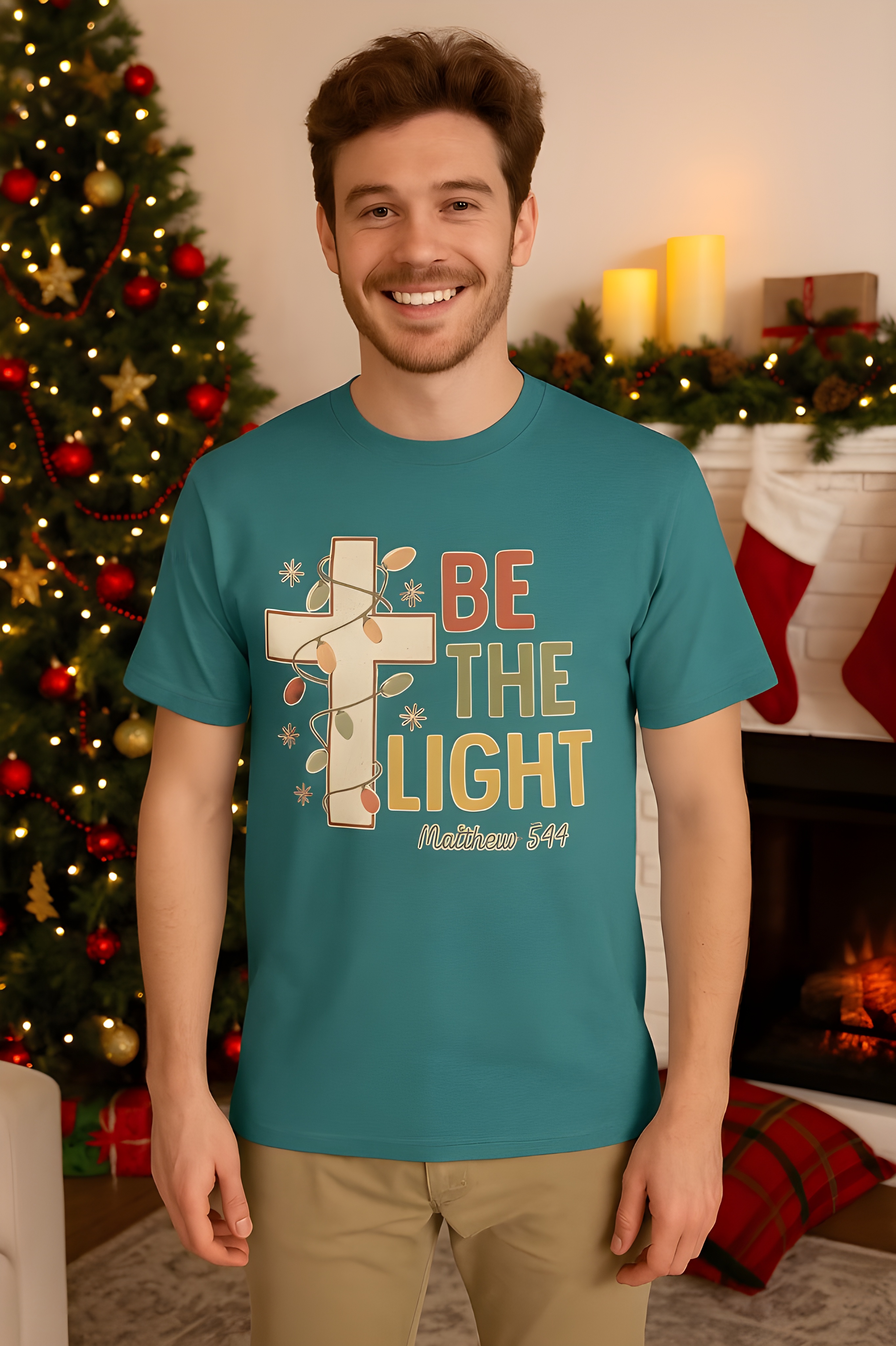 Be The Light Matthew 5:14 Christian T-Shirt – Faith-Based Inspirational Shirt for Women and Men, Softstyle Christian Apparel Gift, Jesus Scripture Tee product thumbnail image Be The Light Matthew 5:14 Christian T-Shirt – Faith-Based Inspirational Shirt for Women and Men, Softstyle Christian Apparel Gift, Jesus Scripture Tee product thumbnail image