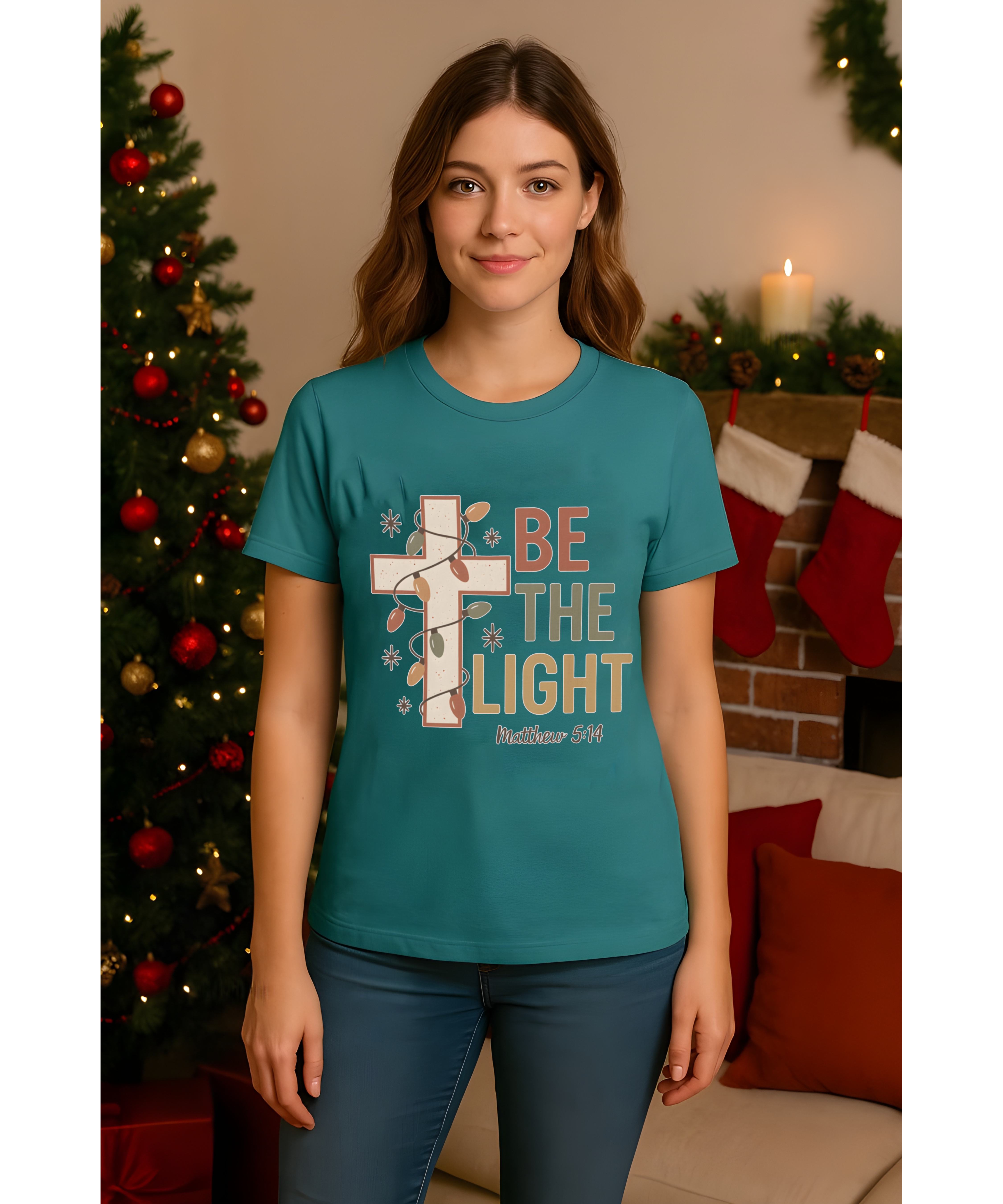 Be The Light Matthew 5:14 Christian T-Shirt – Faith-Based Inspirational Shirt for Women and Men, Softstyle Christian Apparel Gift, Jesus Scripture Tee product thumbnail image Be The Light Matthew 5:14 Christian T-Shirt – Faith-Based Inspirational Shirt for Women and Men, Softstyle Christian Apparel Gift, Jesus Scripture Tee product thumbnail image