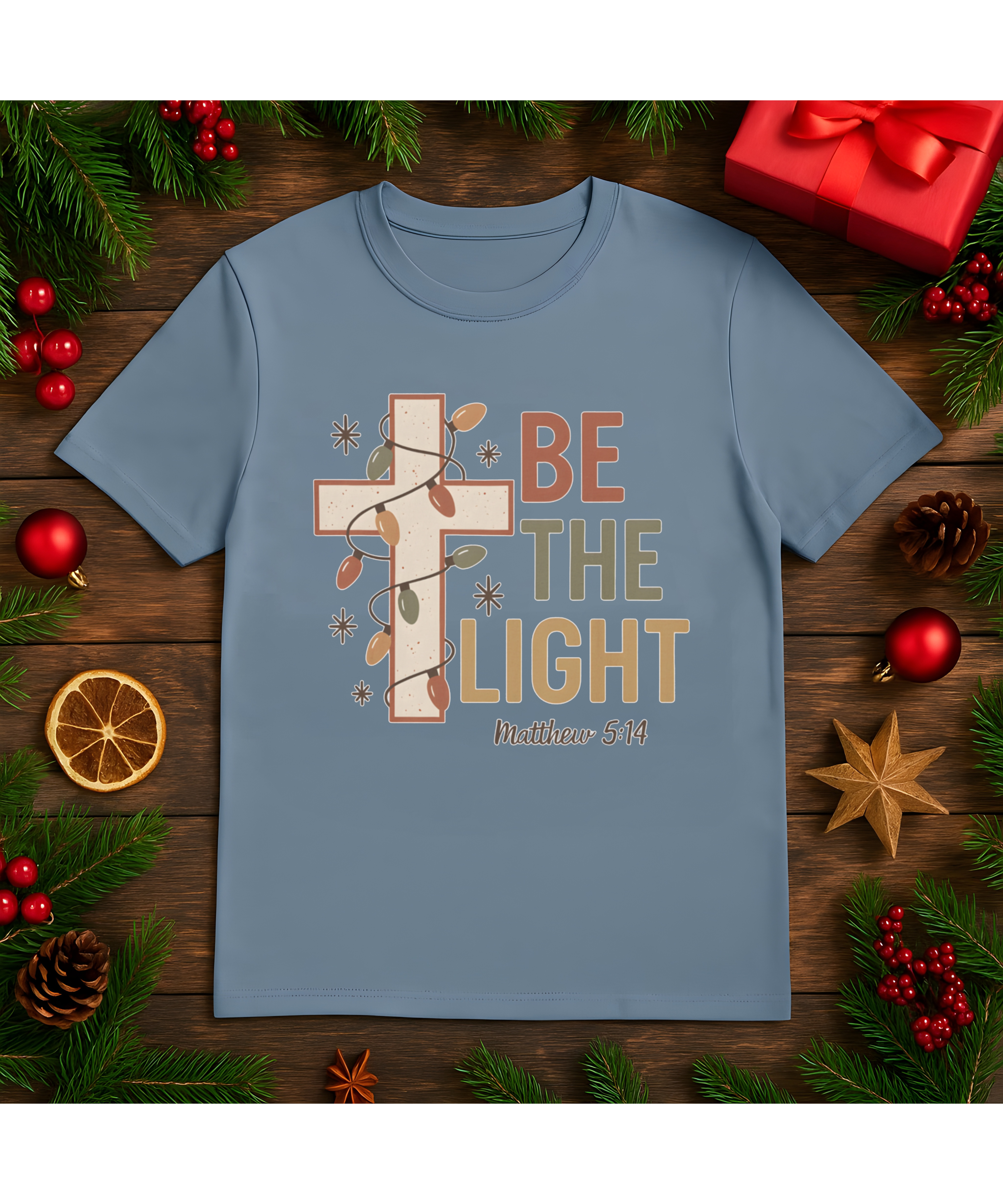 Be The Light Matthew 5:14 Christian T-Shirt – Faith-Based Inspirational Shirt for Women and Men, Softstyle Christian Apparel Gift, Jesus Scripture Tee product thumbnail image Be The Light Matthew 5:14 Christian T-Shirt – Faith-Based Inspirational Shirt for Women and Men, Softstyle Christian Apparel Gift, Jesus Scripture Tee product thumbnail image