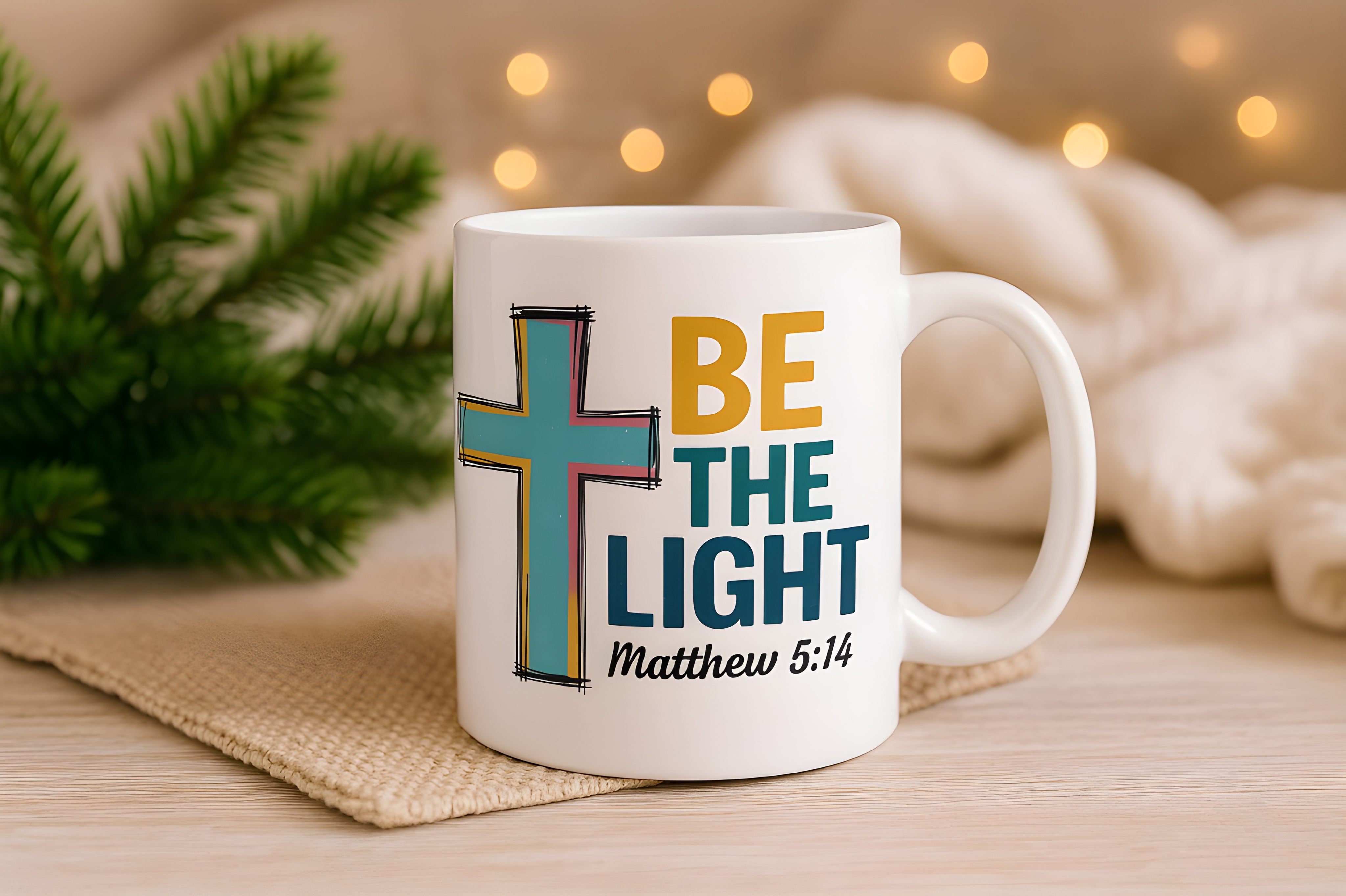 Be The Light Matthew 5:14 Christian Mug – Faith and Coffee Cup with Bible Verse, Inspirational Gift for Women and Men, Dishwasher & Microwave Safe 11oz or 15oz product thumbnail image Be The Light Matthew 5:14 Christian Mug – Faith and Coffee Cup with Bible Verse, Inspirational Gift for Women and Men, Dishwasher & Microwave Safe 11oz or 15oz product thumbnail image