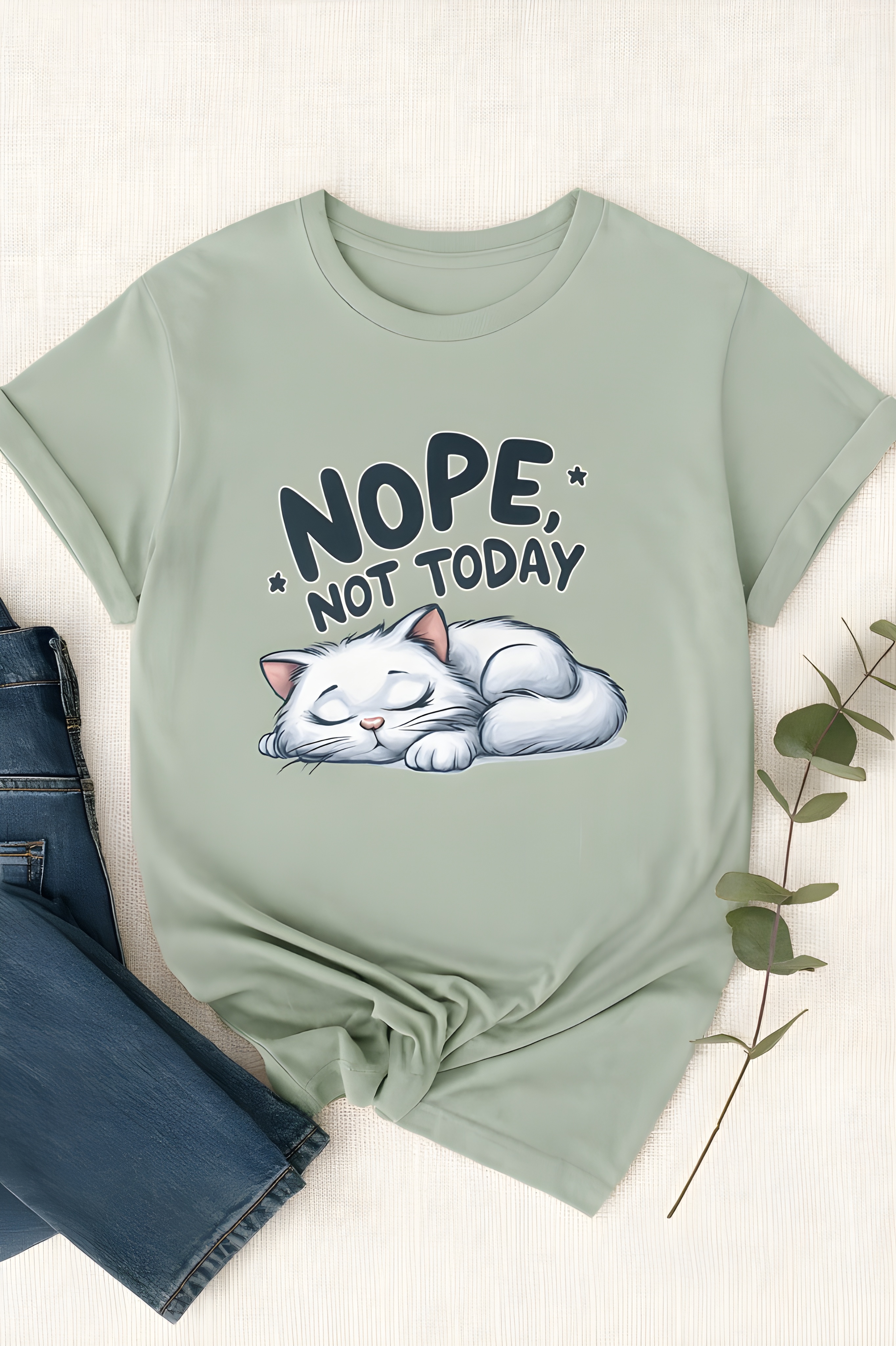 Nope Not Today Cat Shirt – Funny Lazy Day Tee for Women and Men, Cute Softstyle T-Shirt, Cozy Relaxed Graphic Tee, Cat Lover Gift Shirt product thumbnail image Nope Not Today Cat Shirt – Funny Lazy Day Tee for Women and Men, Cute Softstyle T-Shirt, Cozy Relaxed Graphic Tee, Cat Lover Gift Shirt product thumbnail image