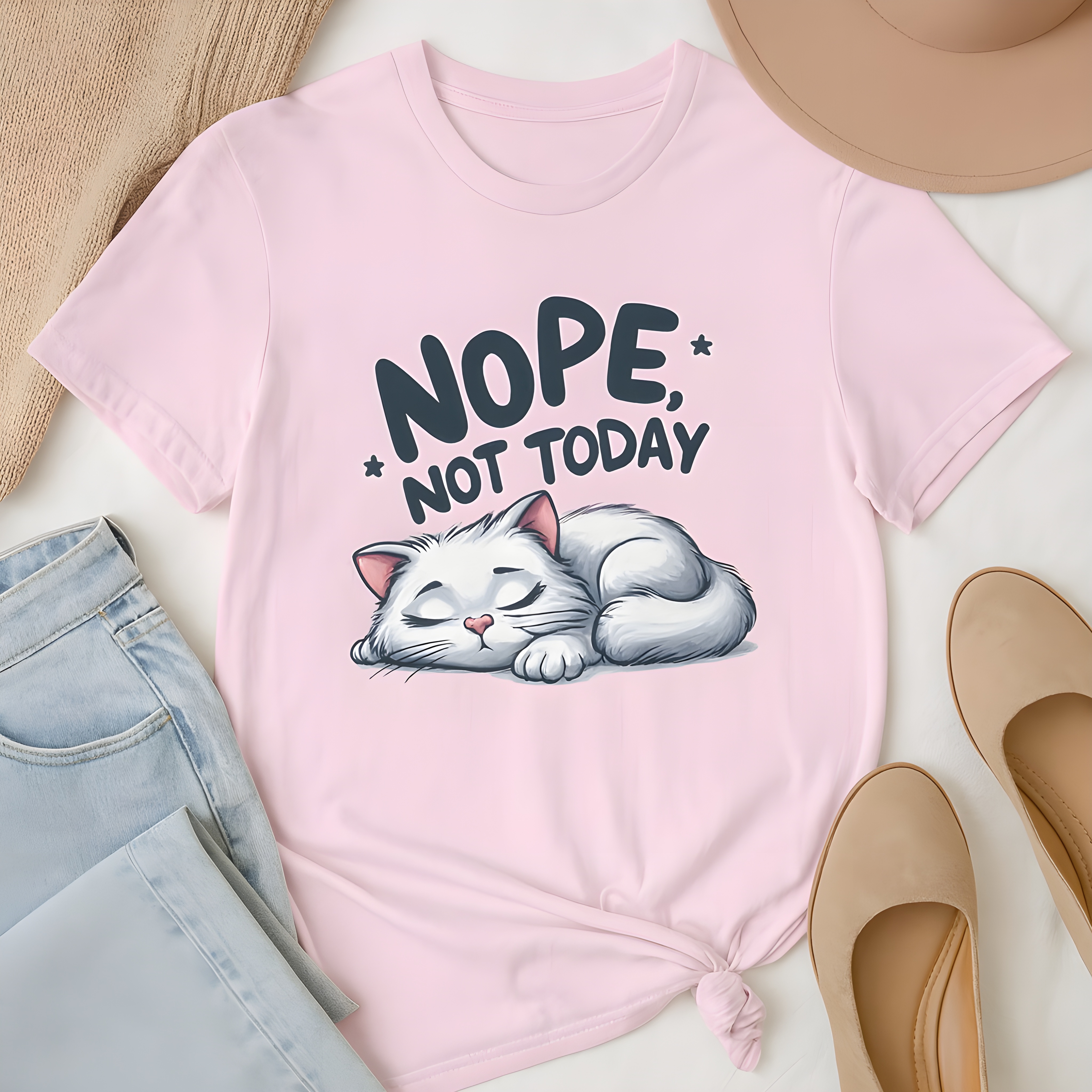 Nope Not Today Cat Shirt – Funny Lazy Day Tee for Women and Men, Cute Softstyle T-Shirt, Cozy Relaxed Graphic Tee, Cat Lover Gift Shirt product thumbnail image Nope Not Today Cat Shirt – Funny Lazy Day Tee for Women and Men, Cute Softstyle T-Shirt, Cozy Relaxed Graphic Tee, Cat Lover Gift Shirt product thumbnail image