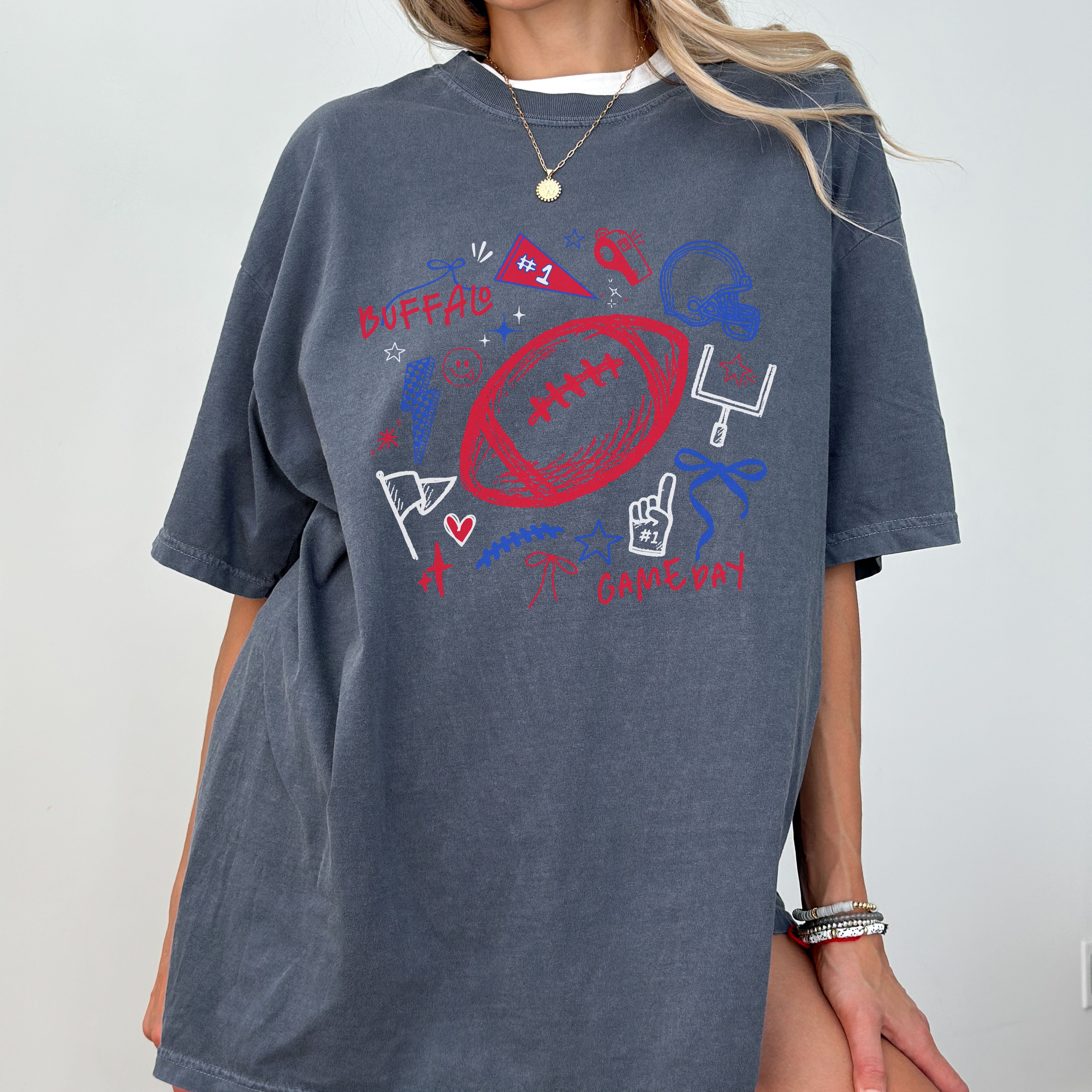 Buffalo Doodles Comfort Colors Tee product thumbnail image Buffalo Doodles Comfort Colors Tee product thumbnail image