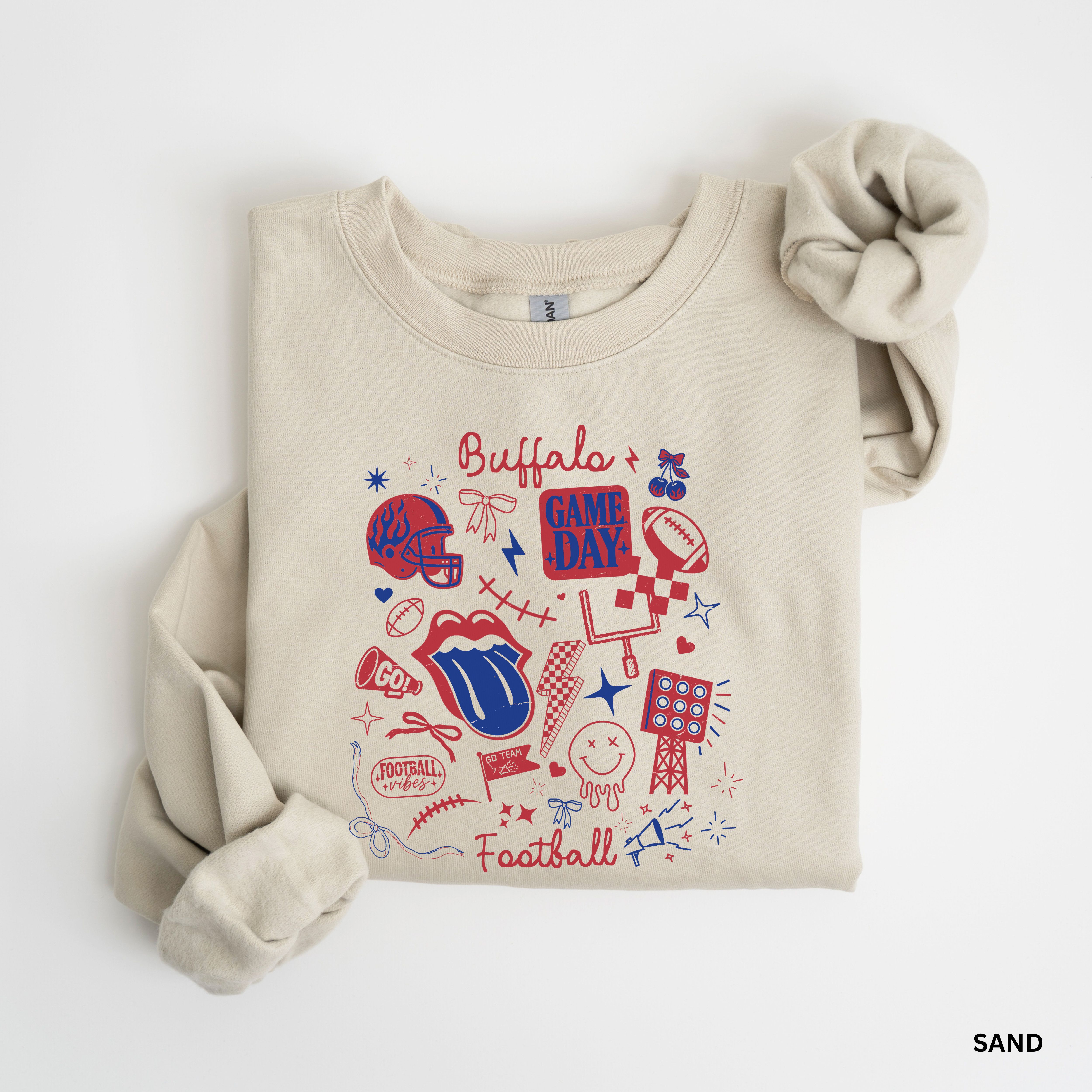 Buffalo Handwritten Crewneck Sweatshirt| Game Day Sweatshirt, Unisex Football Crewneck, Cozy Sports Apparel, Perfect for Game Day & Tailgating, Gifts for Fans product thumbnail image Buffalo Handwritten Crewneck Sweatshirt| Game Day Sweatshirt, Unisex Football Crewneck, Cozy Sports Apparel, Perfect for Game Day & Tailgating, Gifts for Fans product thumbnail image