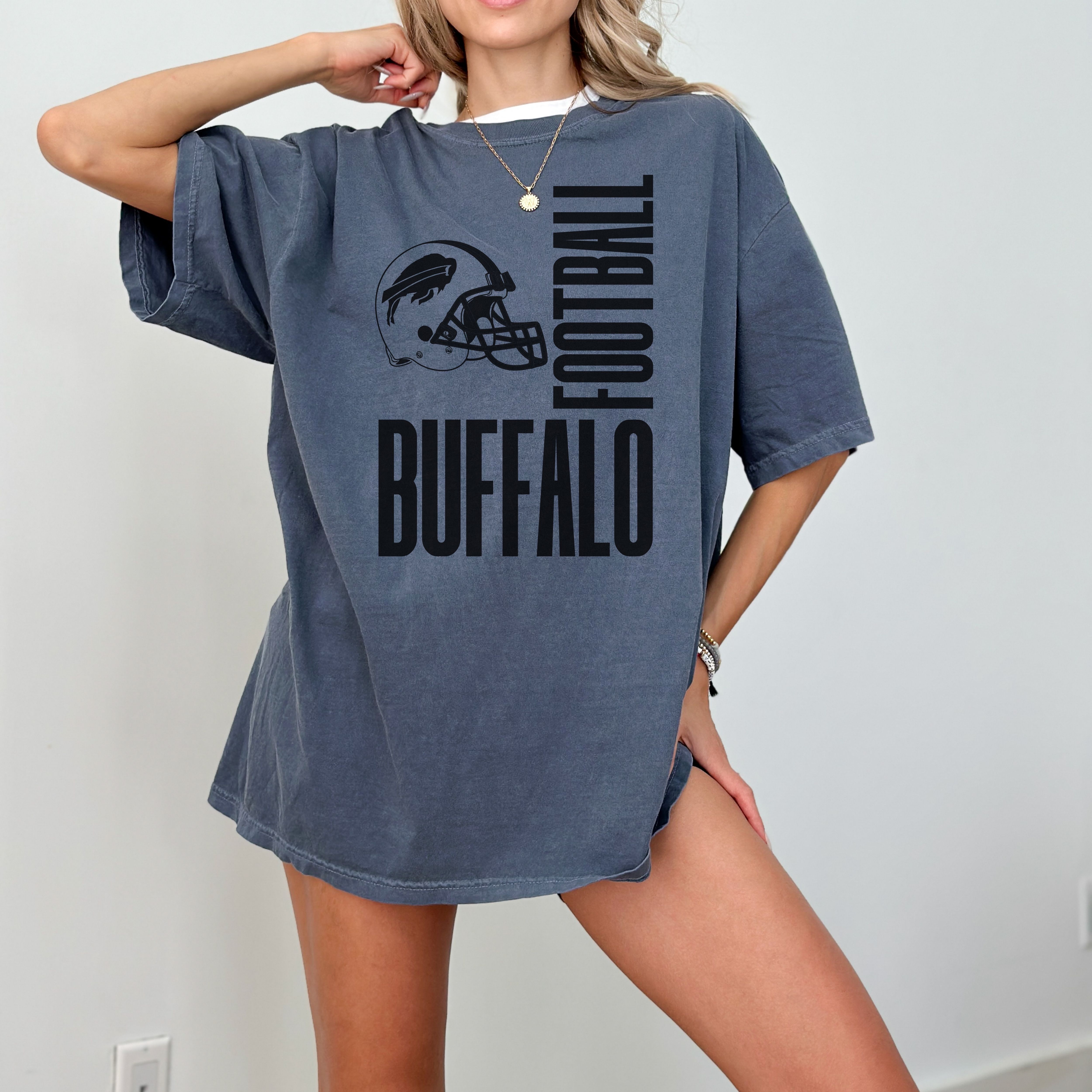 Buffalo Football Unisex T-Shirt | Stylish Garment-Dyed Tee for Game Days product thumbnail image