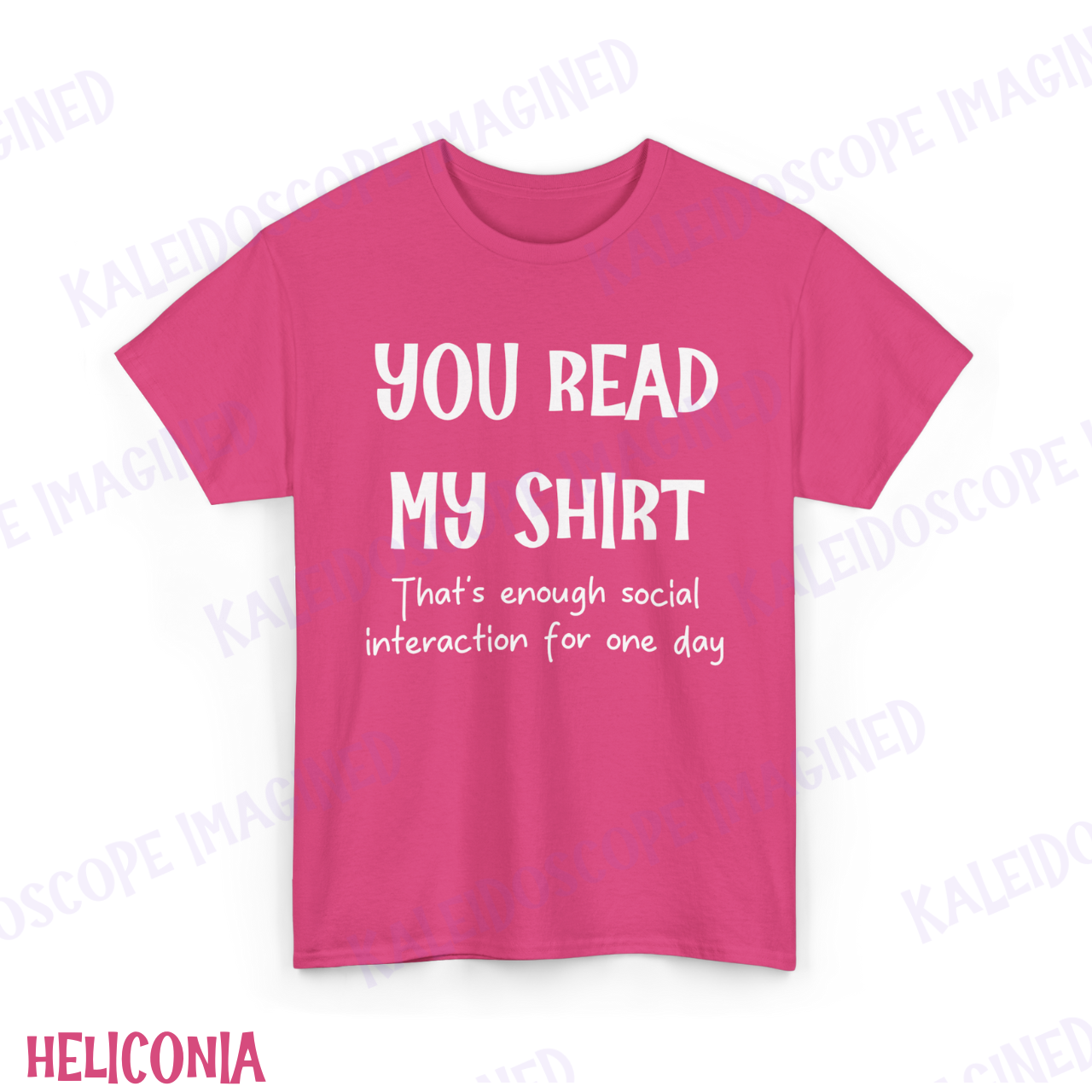 Introvert Tee — "You Read My Shirt" Funny Social Anxiety Graphic T-Shirt product thumbnail image
