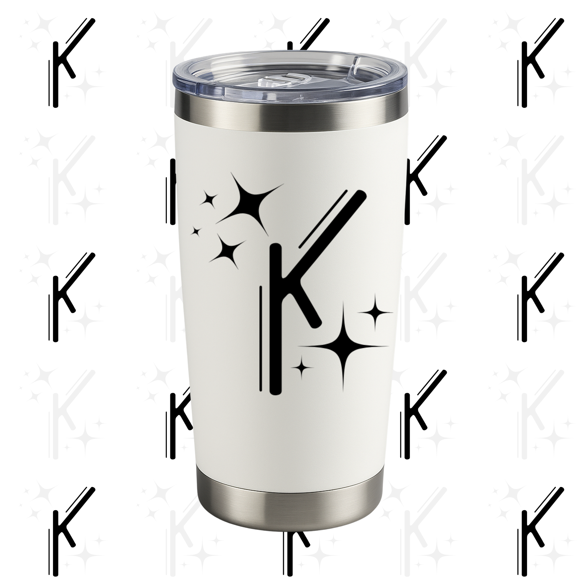 Konstellation Logo Engraved Tumbler [White] product thumbnail image
