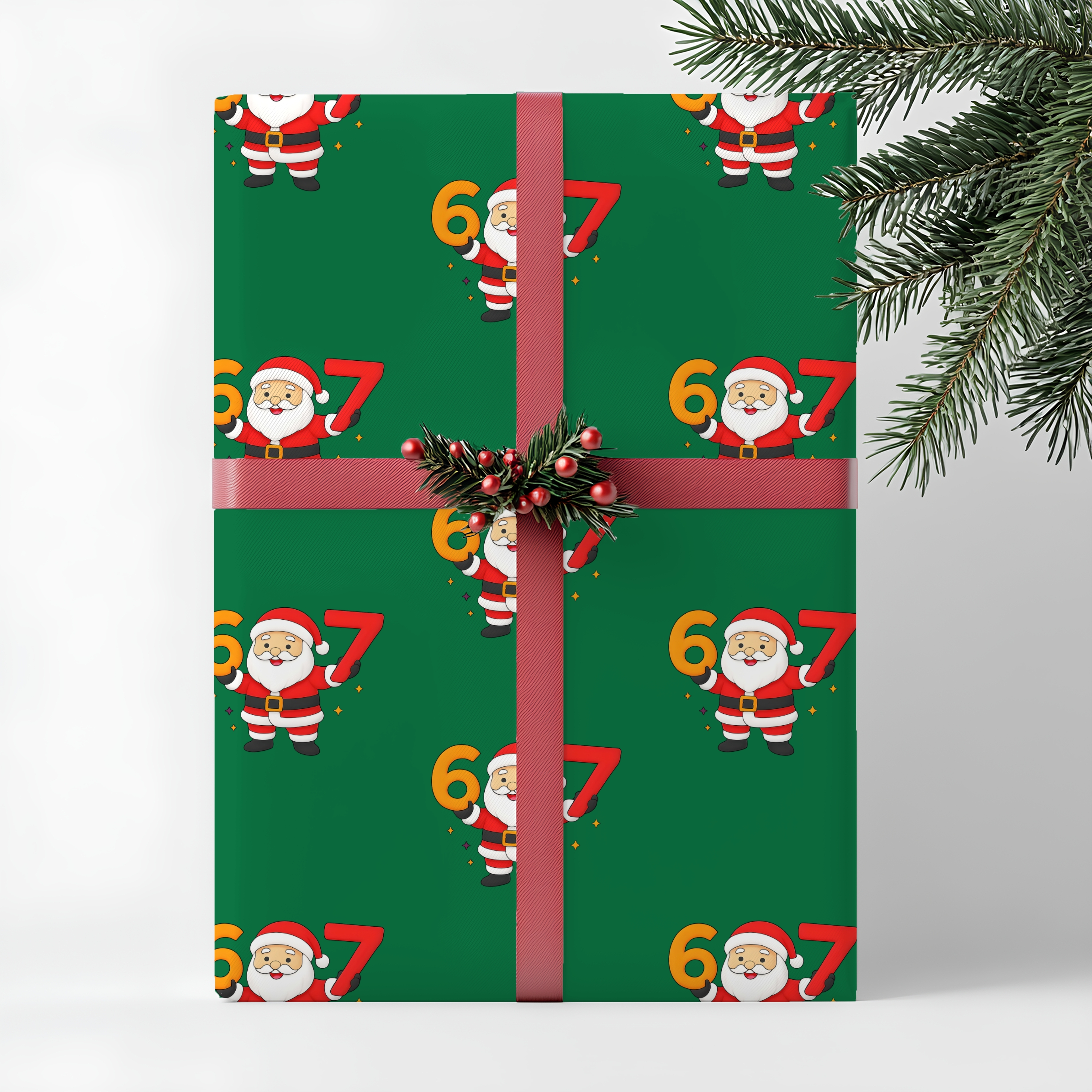 67 Wrapping Paper Festive Santa Wrapping Paper Holiday Gift Wrap for Christmas Celebrations product thumbnail image 67 Wrapping Paper Festive Santa Wrapping Paper Holiday Gift Wrap for Christmas Celebrations product thumbnail image