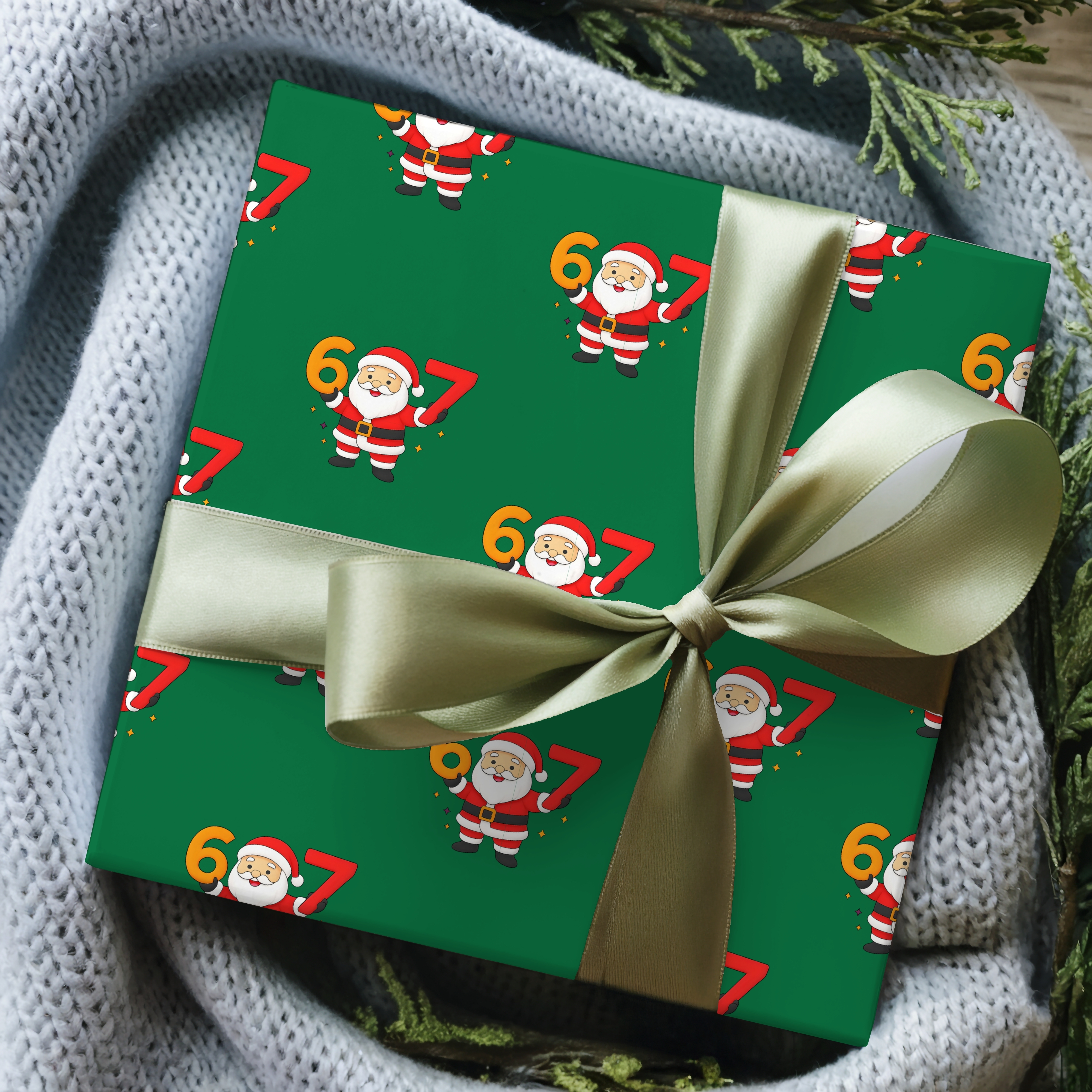 67 Wrapping Paper Festive Santa Wrapping Paper Holiday Gift Wrap for Christmas Celebrations product thumbnail image 67 Wrapping Paper Festive Santa Wrapping Paper Holiday Gift Wrap for Christmas Celebrations product thumbnail image
