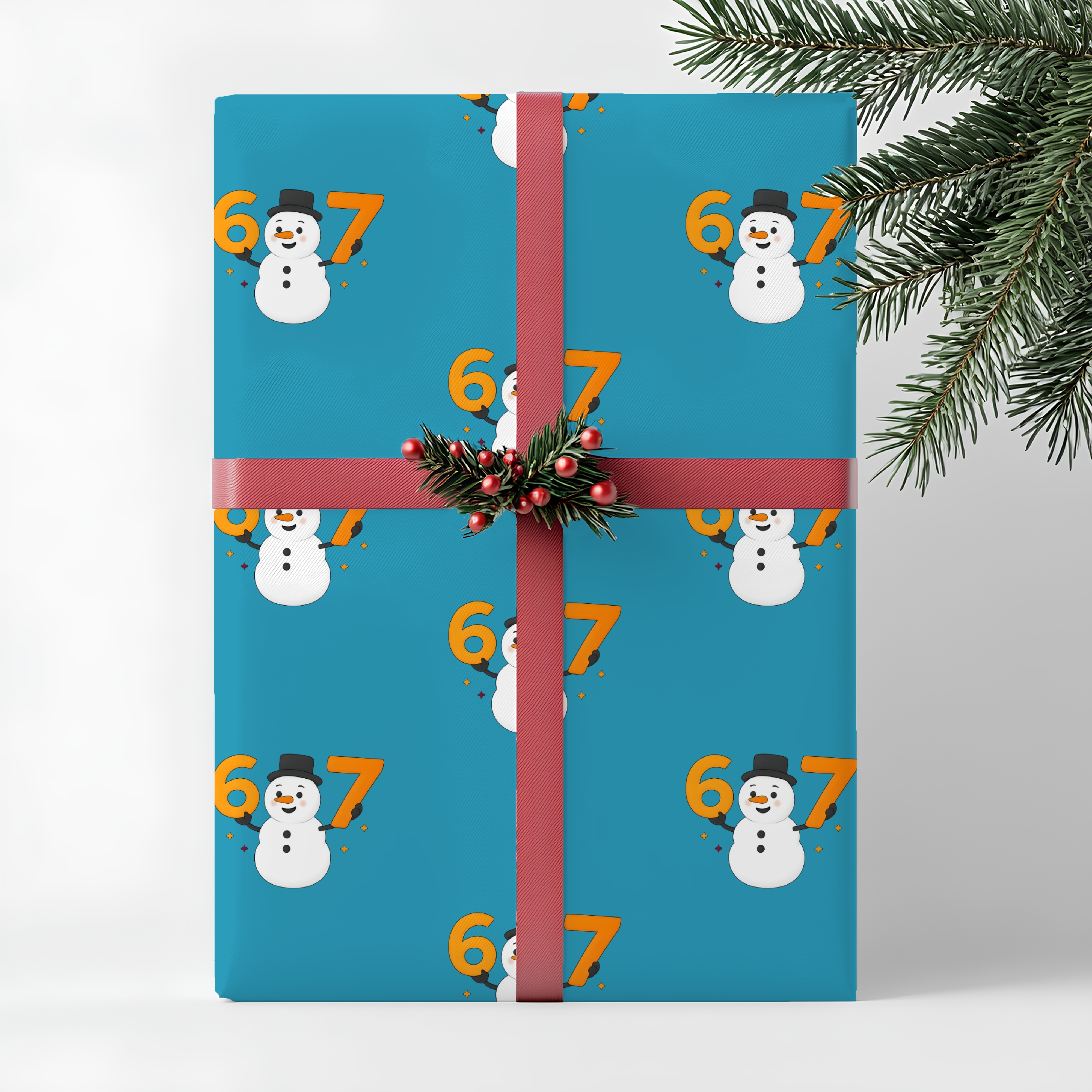 67 Christmas Wrapping Paper Festive Wrapping Paper for Holidays Snowman Design Gift Wrap product thumbnail image 67 Christmas Wrapping Paper Festive Wrapping Paper for Holidays Snowman Design Gift Wrap product thumbnail image