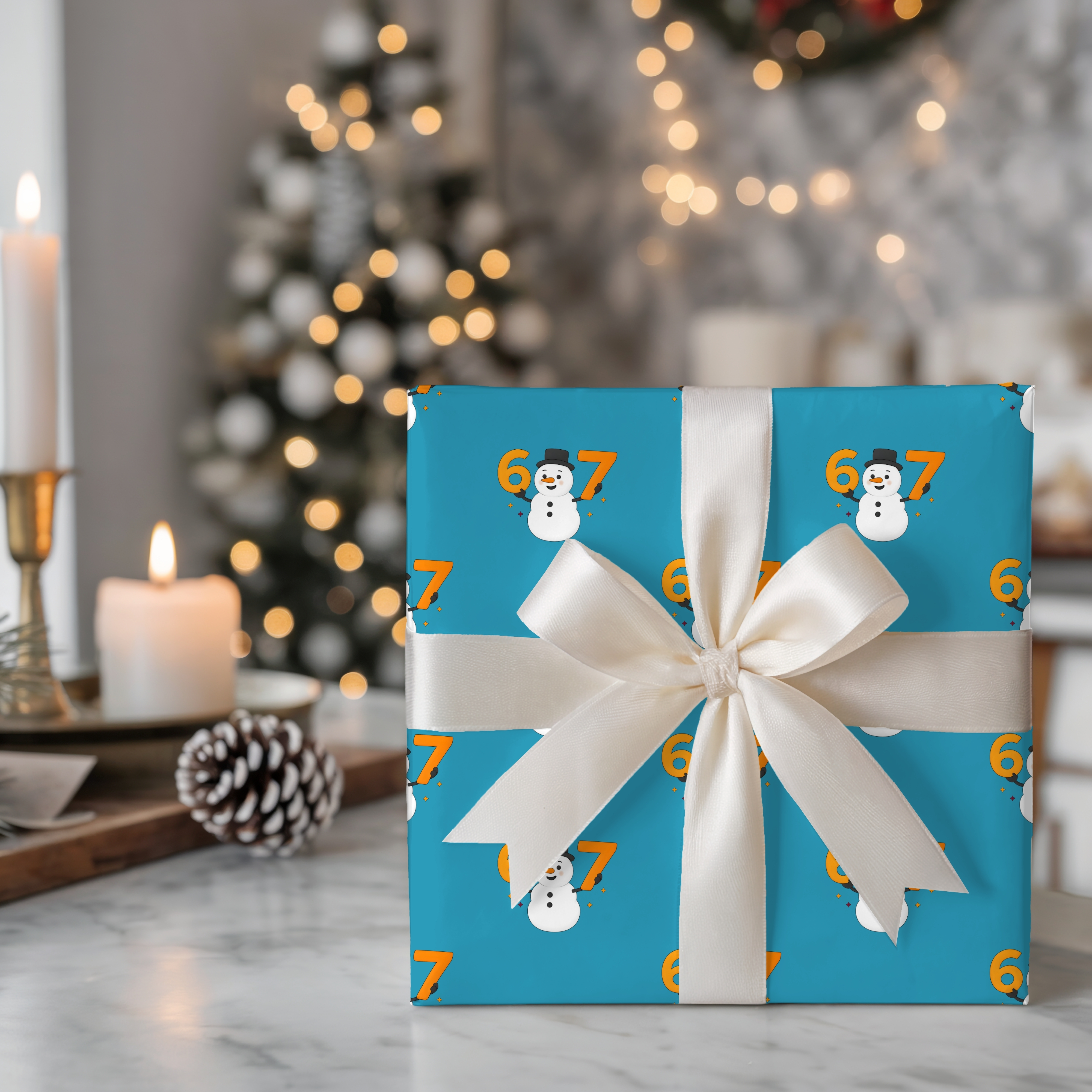 67 Christmas Wrapping Paper Festive Wrapping Paper for Holidays Snowman Design Gift Wrap product thumbnail image 67 Christmas Wrapping Paper Festive Wrapping Paper for Holidays Snowman Design Gift Wrap product thumbnail image