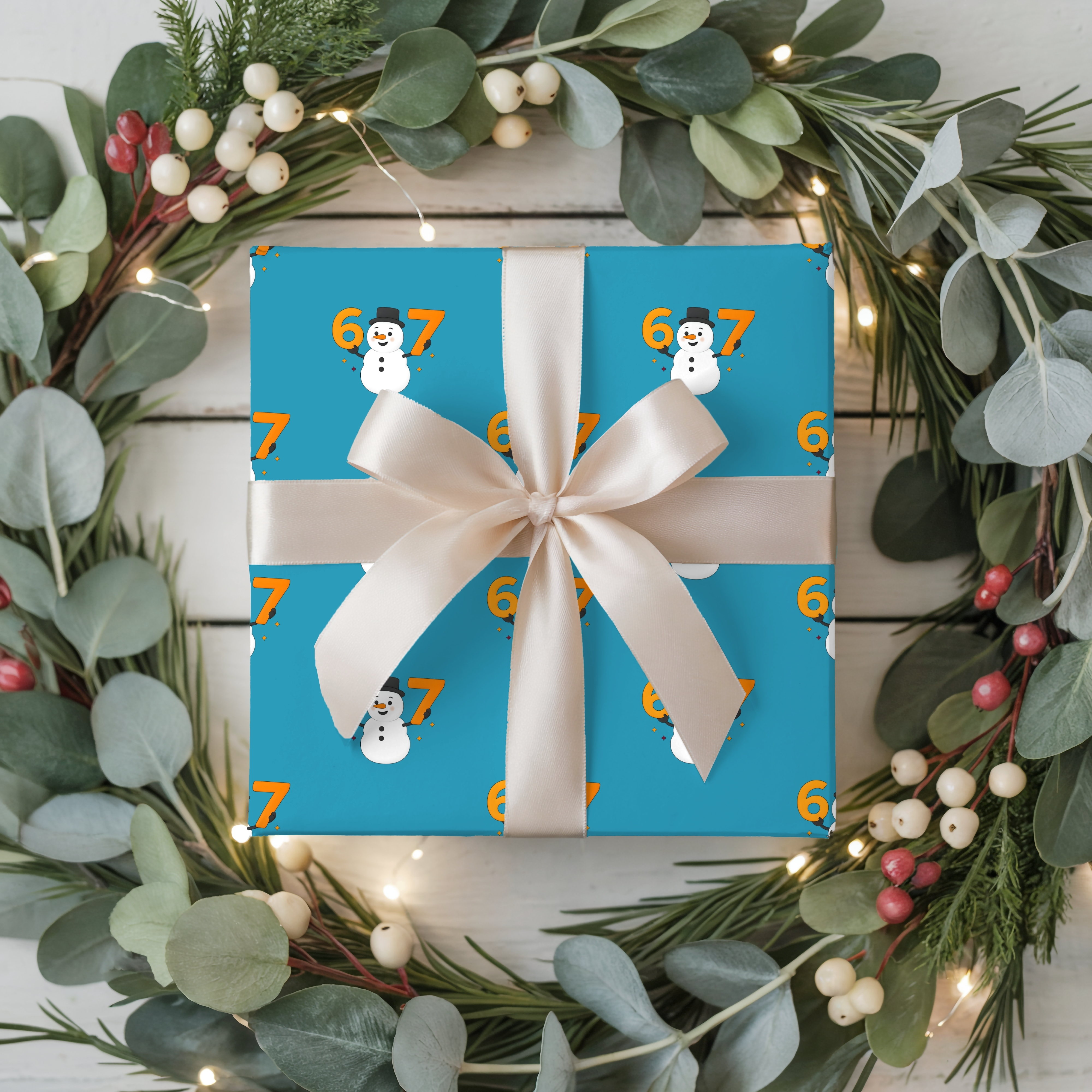 67 Christmas Wrapping Paper Festive Wrapping Paper for Holidays Snowman Design Gift Wrap product thumbnail image 67 Christmas Wrapping Paper Festive Wrapping Paper for Holidays Snowman Design Gift Wrap product thumbnail image