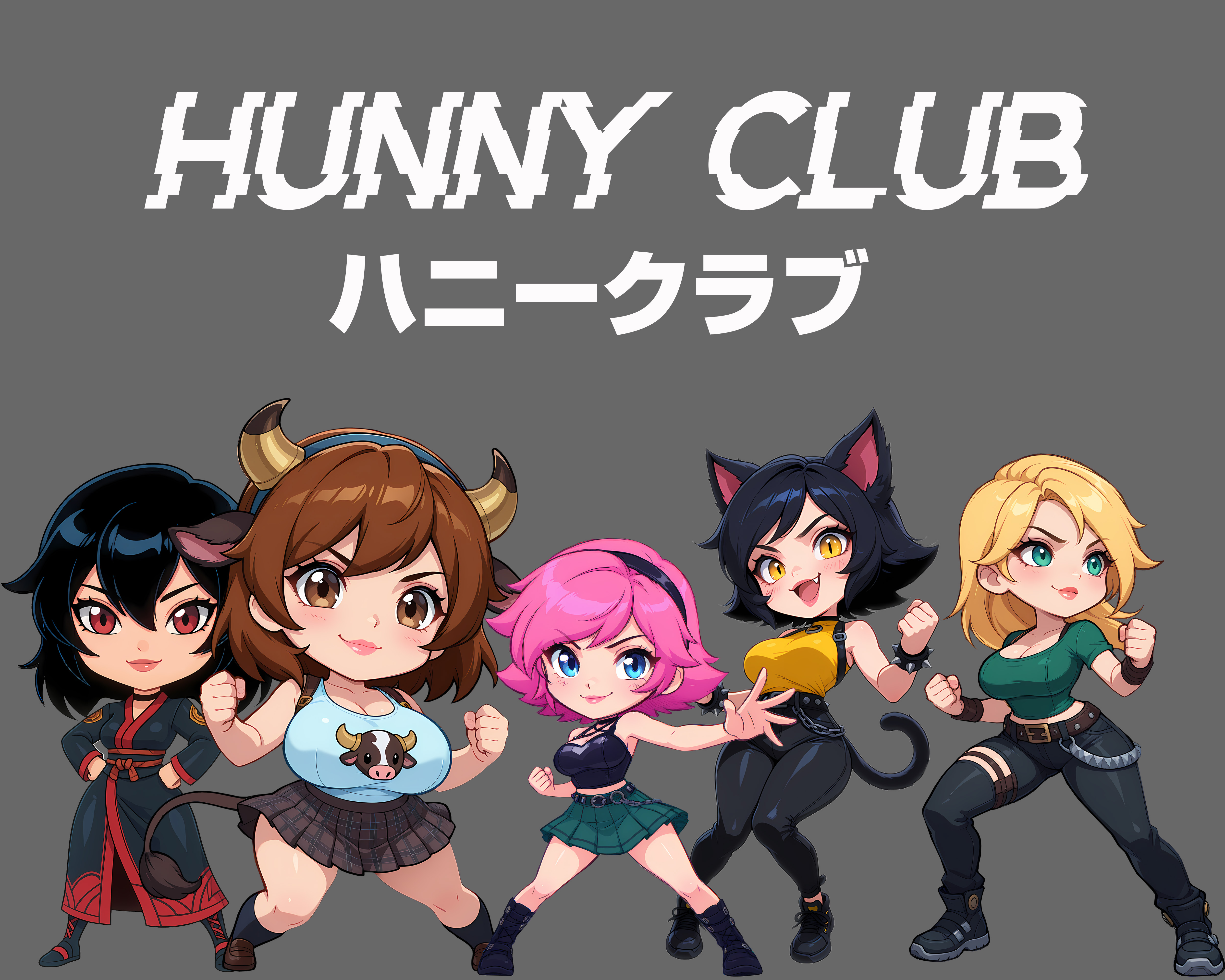 Hunny Club CHIBIverse - Unisex Heavy Cotton Tee product thumbnail image Hunny Club CHIBIverse - Unisex Heavy Cotton Tee product thumbnail image