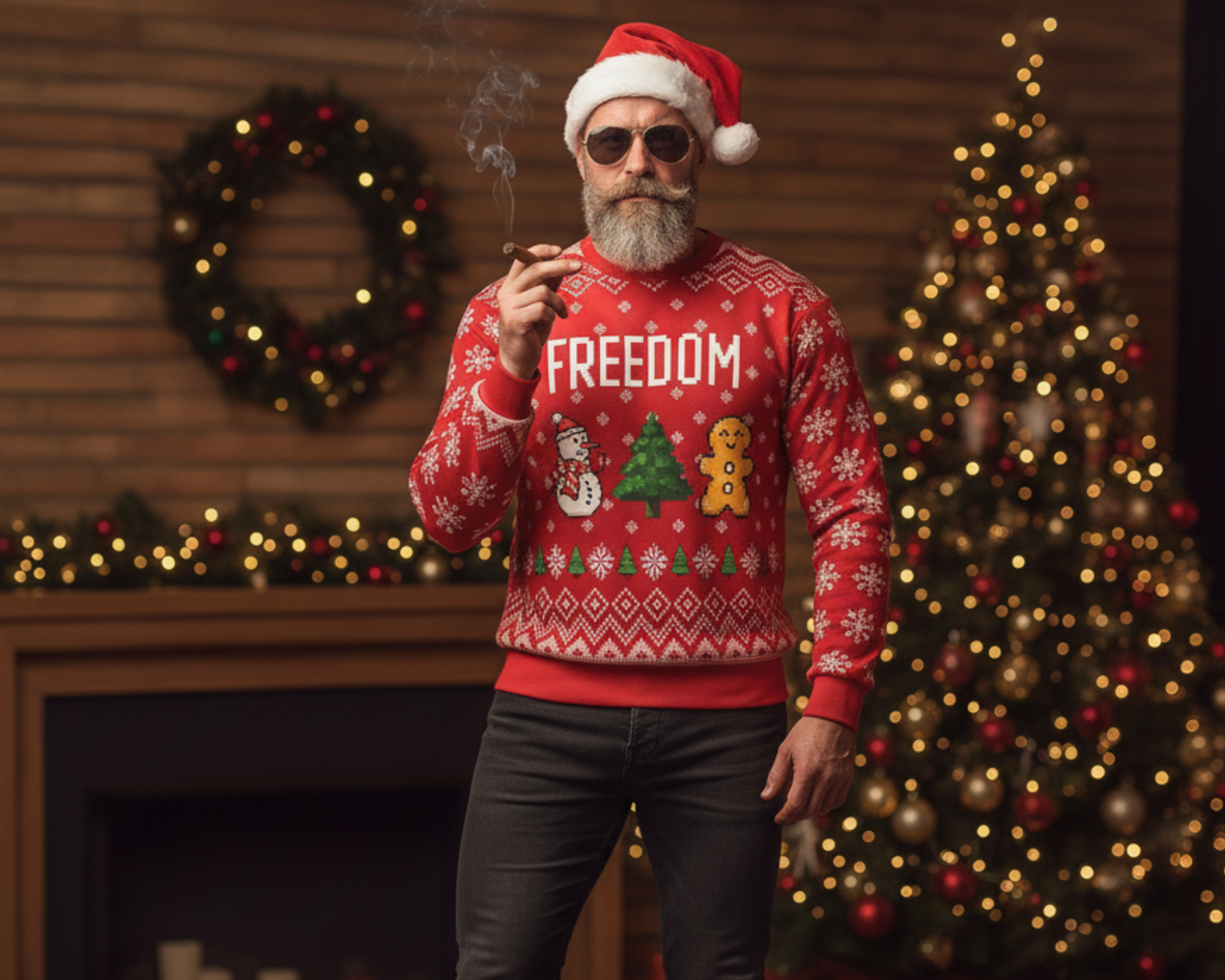 Festive Freedom Unisex Sweatshirt product thumbnail image Festive Freedom Unisex Sweatshirt product thumbnail image