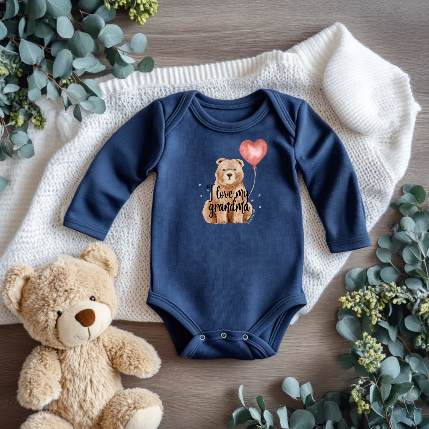Love My Grandma Infant Bodysuit, Cute Baby Outfit, Gift for Newborns, Grandparents Day Outfit, Baby Shower Gift, Infant Clothing product thumbnail image Love My Grandma Infant Bodysuit, Cute Baby Outfit, Gift for Newborns, Grandparents Day Outfit, Baby Shower Gift, Infant Clothing product thumbnail image
