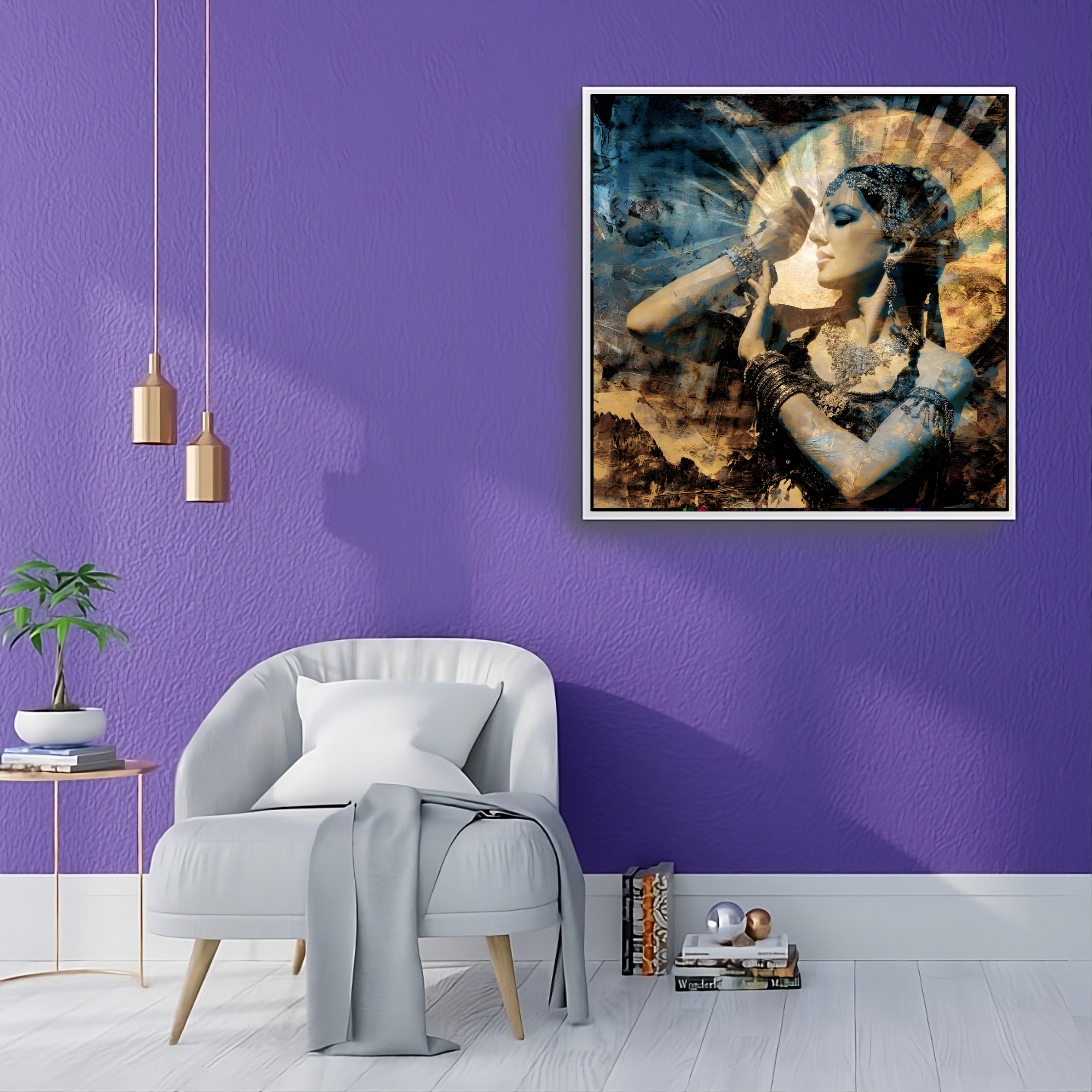 Artistic Silk Poster - Colorful Mata Hari WWI Spy and Exotic Dancer Artwork Print for Home & Outdoor Decor Artistic Silk Poster - Colorful Mata Hari WWI Spy and Exotic Dancer Artwork Print for Home & Outdoor Decor