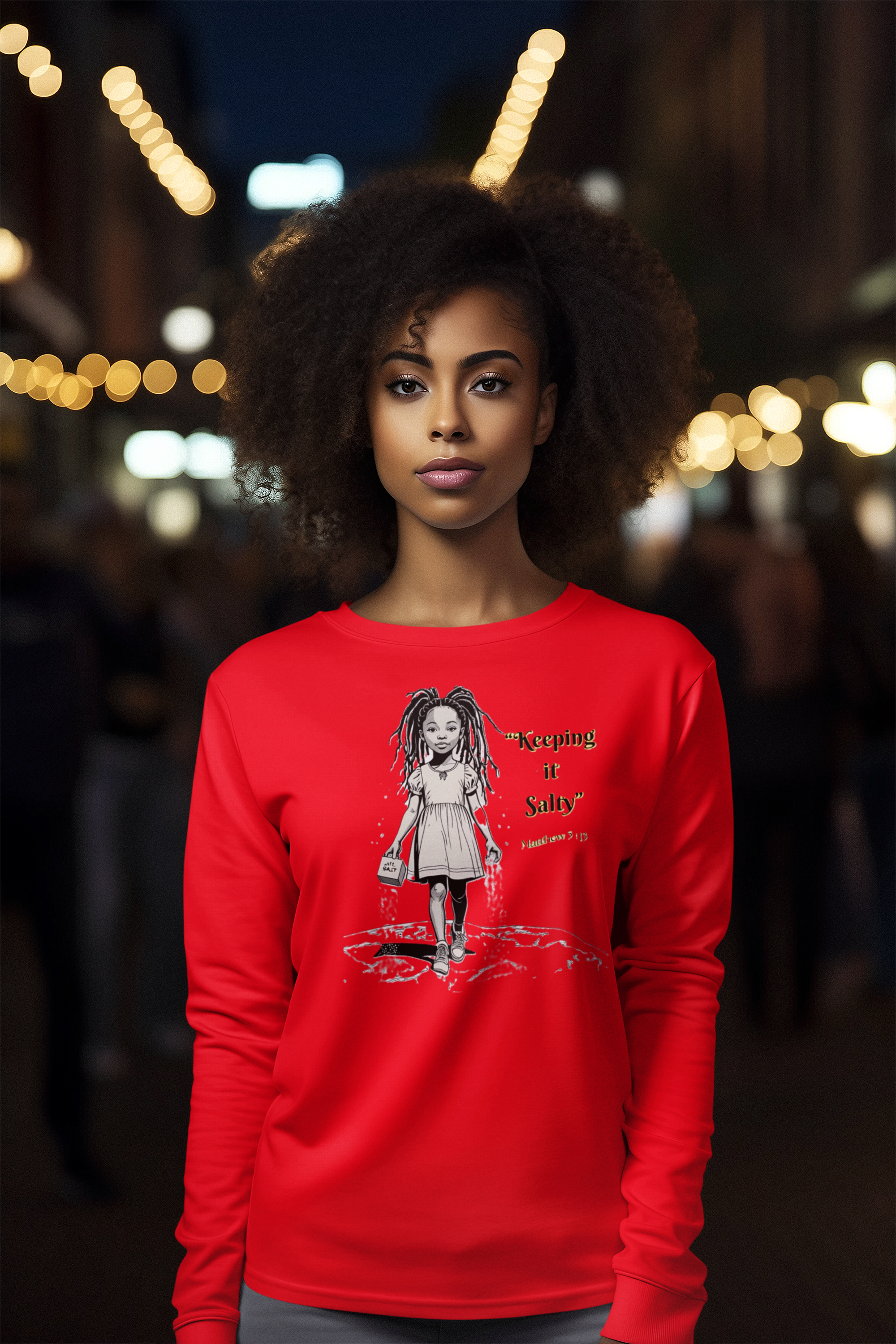 " Salt of the Earth" Faithful Girl Design Long Sleeve Tee- Christian product thumbnail image