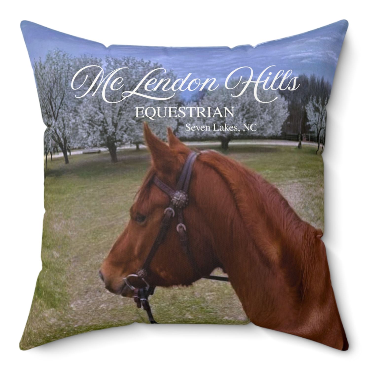 McLendon Hills Equestrian Pillow with Horse