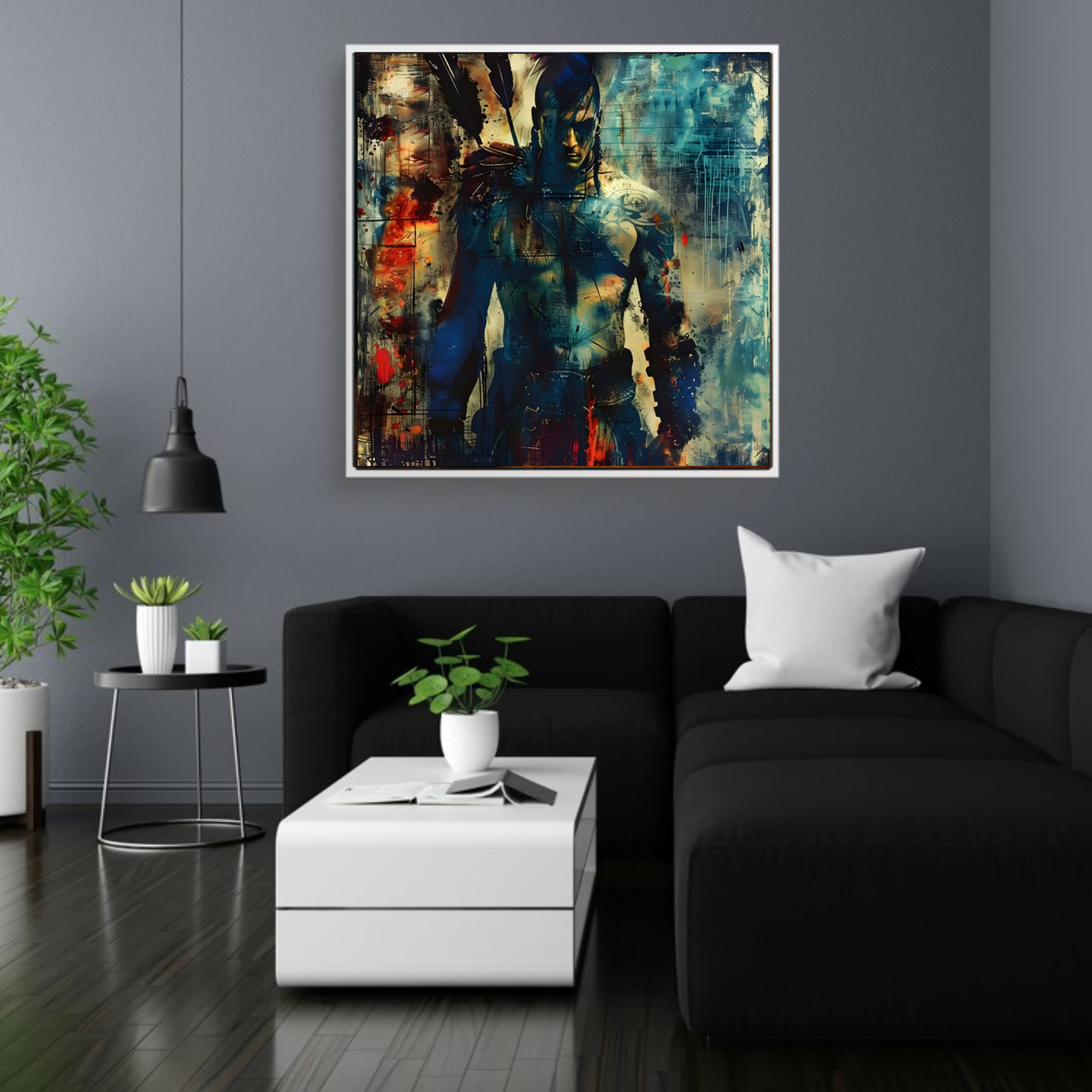 Artistic Silk Poster - Colorful Sioux Warrior Antique Artwork Print for Home & Outdoor Decor product thumbnail image Artistic Silk Poster - Colorful Sioux Warrior Antique Artwork Print for Home & Outdoor Decor product thumbnail image