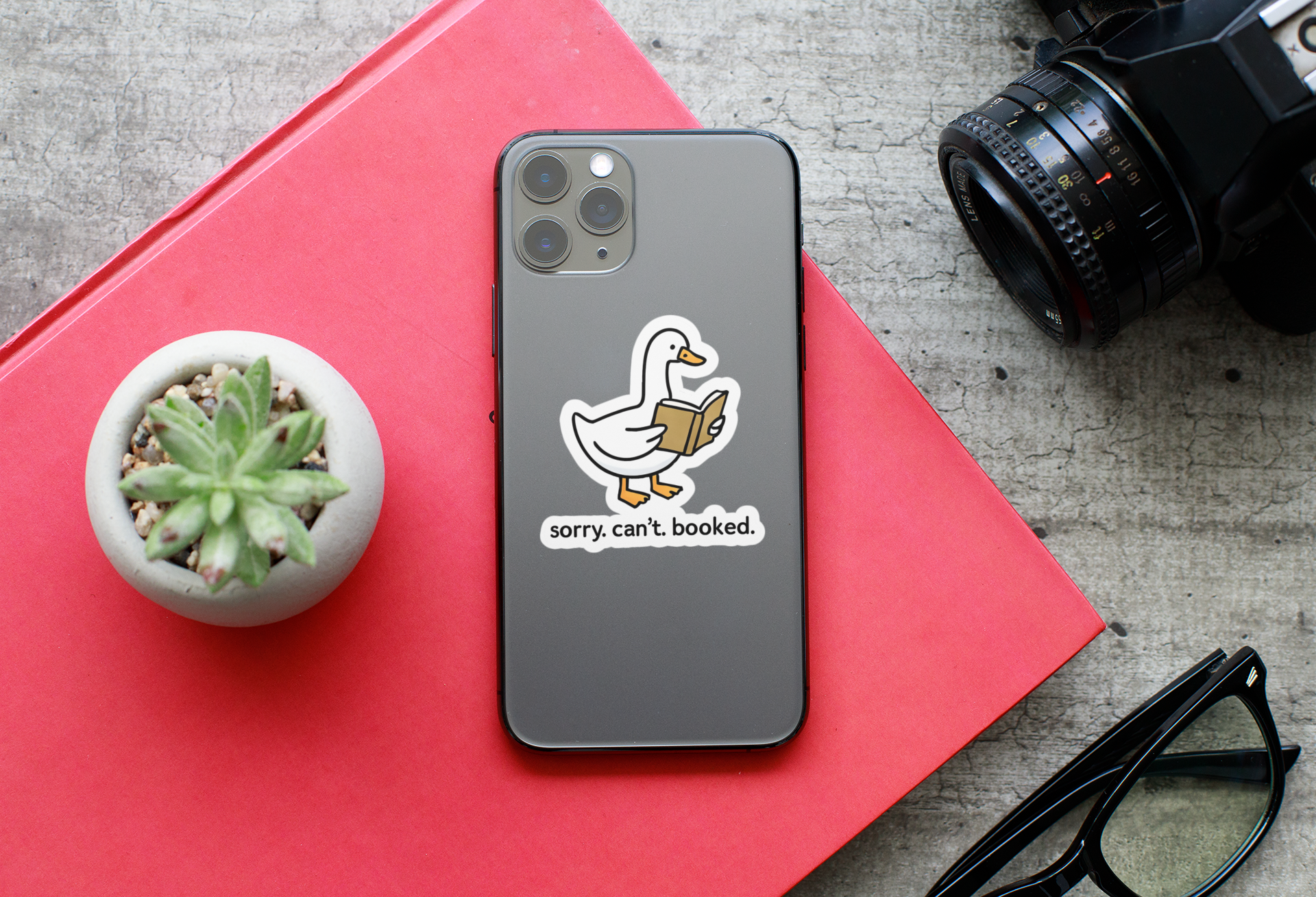 Funny Booked Goose Stickers - Perfect for Book Lovers, Avid Readers, Bookworms 