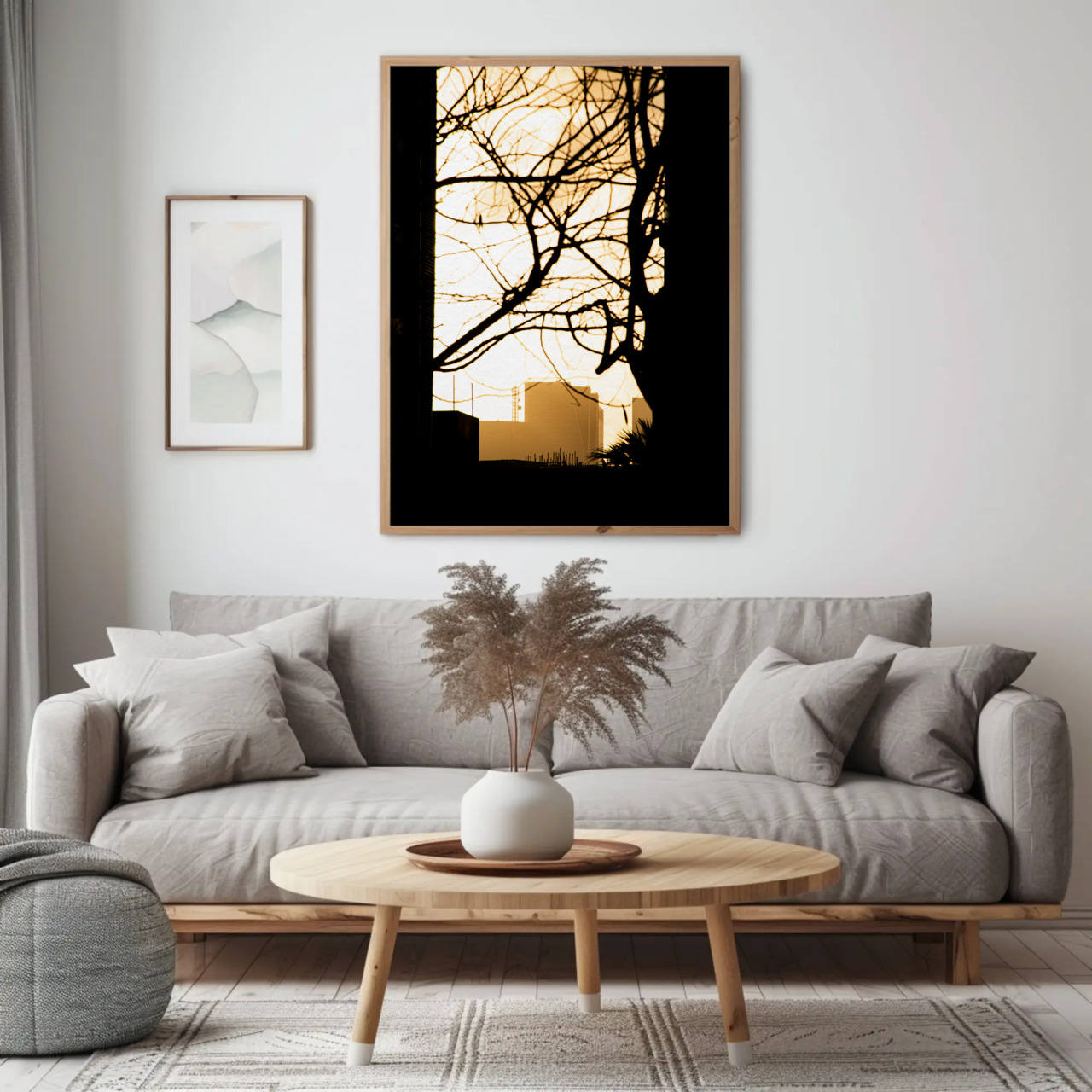 Golden Sunrise Silhouette Framed Print (16″ x 20″) product thumbnail image