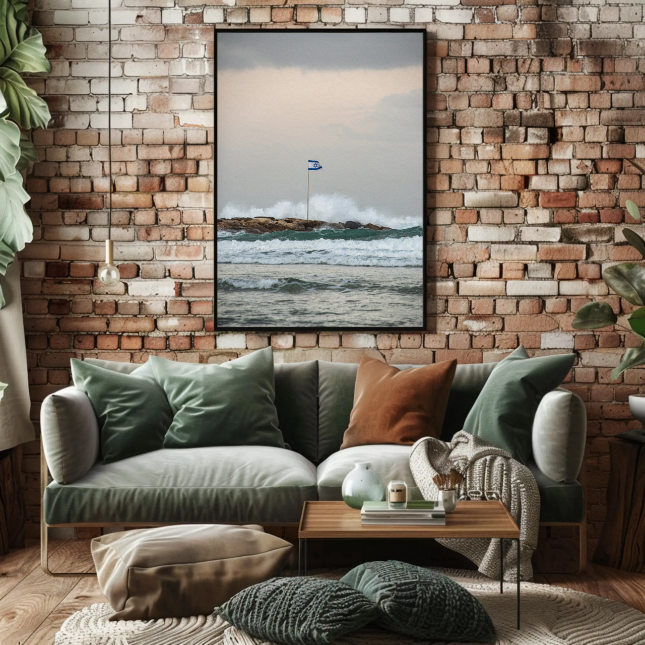 Fine Art Print (Passepartout Paper Frame) - Breakwater Flag at Dawn product thumbnail image Fine Art Print (Passepartout Paper Frame) - Breakwater Flag at Dawn product thumbnail image
