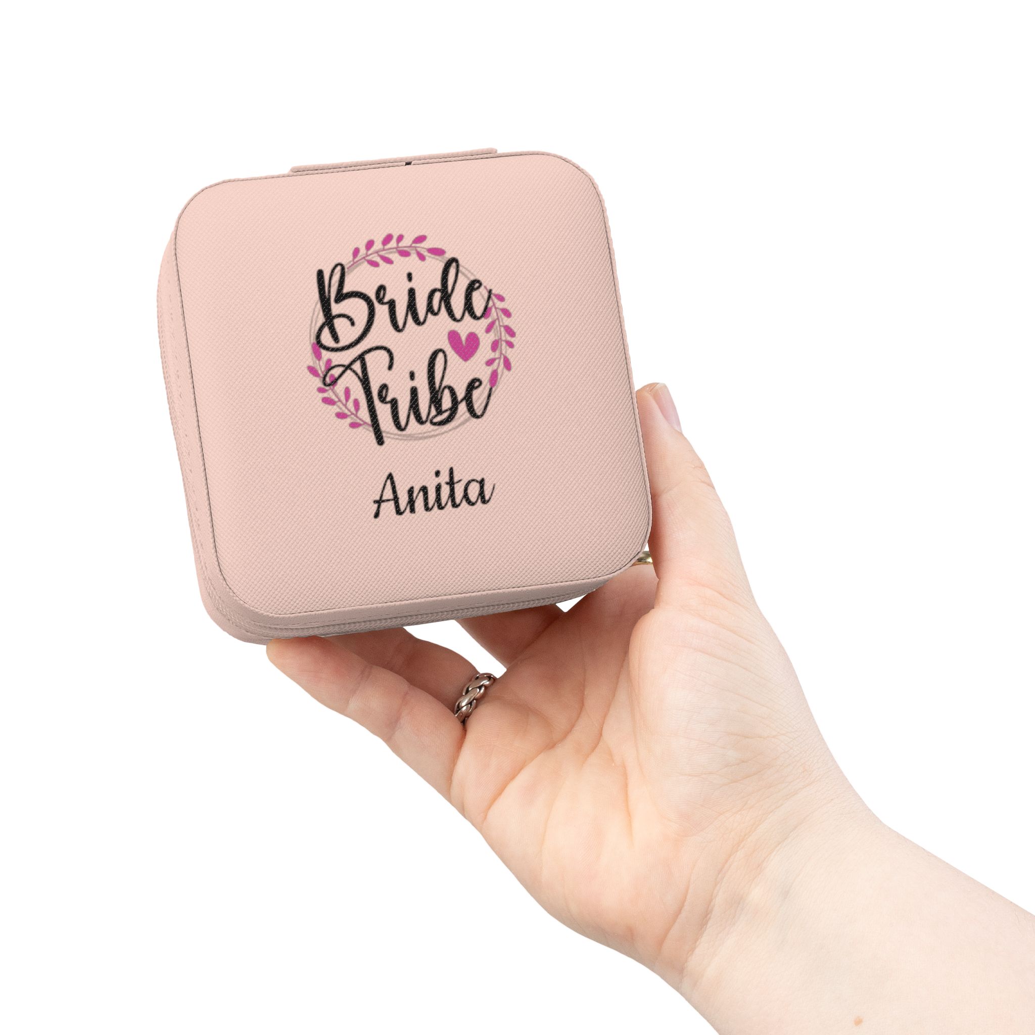 Personalized Bridal Party Jewelry Case product thumbnail image Personalized Bridal Party Jewelry Case product thumbnail image