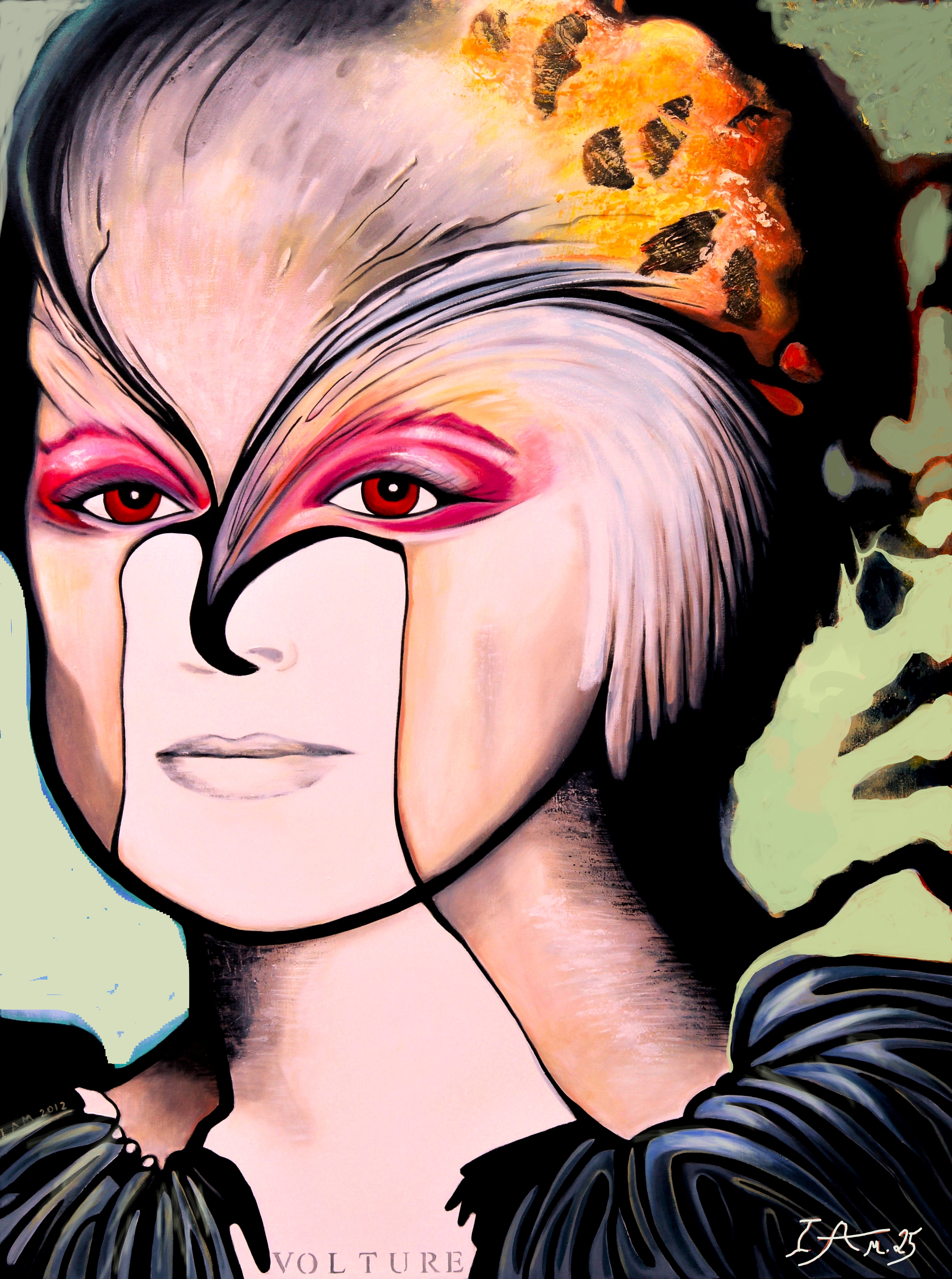 Fine Art Prints - Animal Spirit Vulture Capitalism Woman Satirical Portrait product thumbnail image Fine Art Prints - Animal Spirit Vulture Capitalism Woman Satirical Portrait product thumbnail image