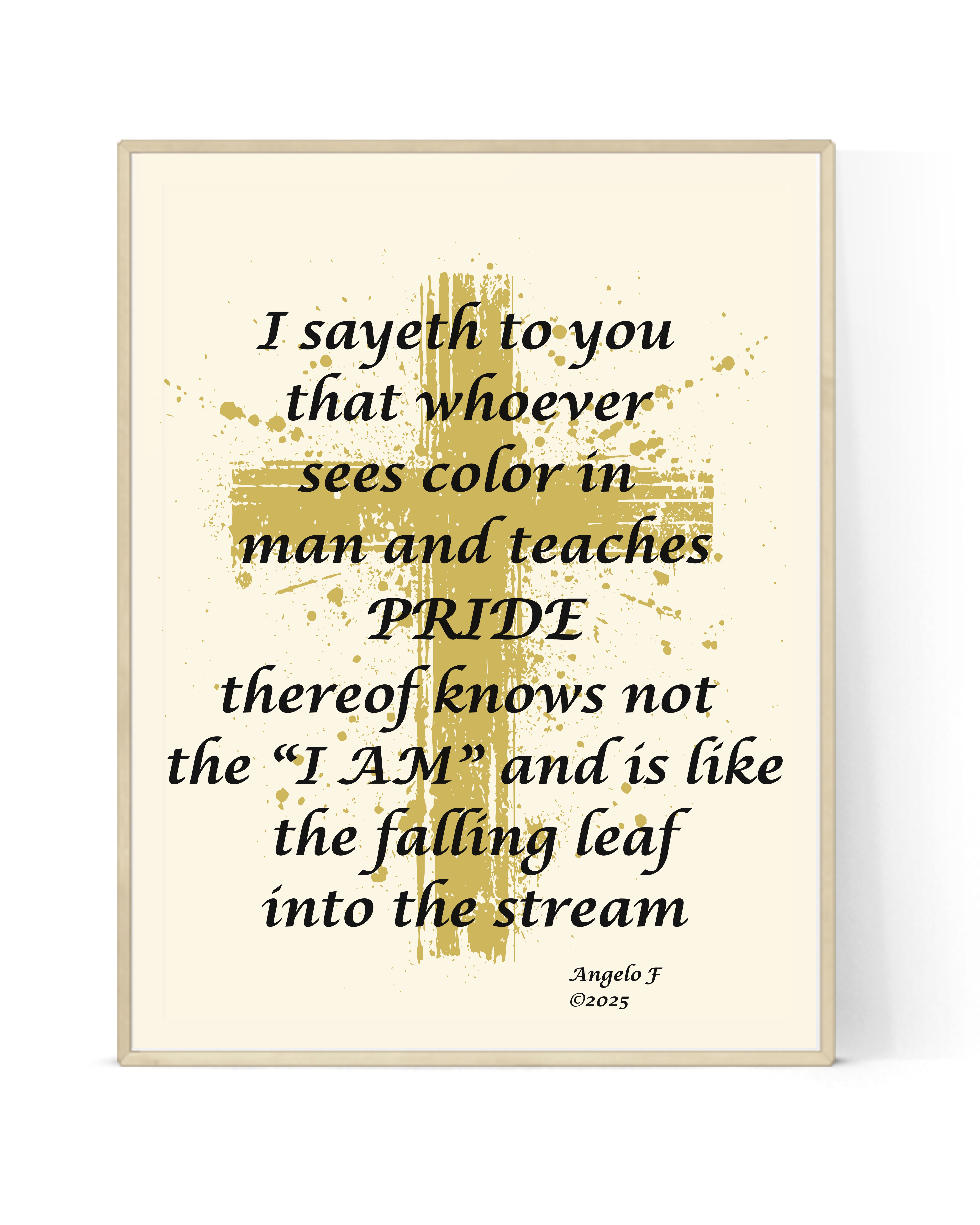 Satin Poster - Jesus's Authority Against Pride product thumbnail image