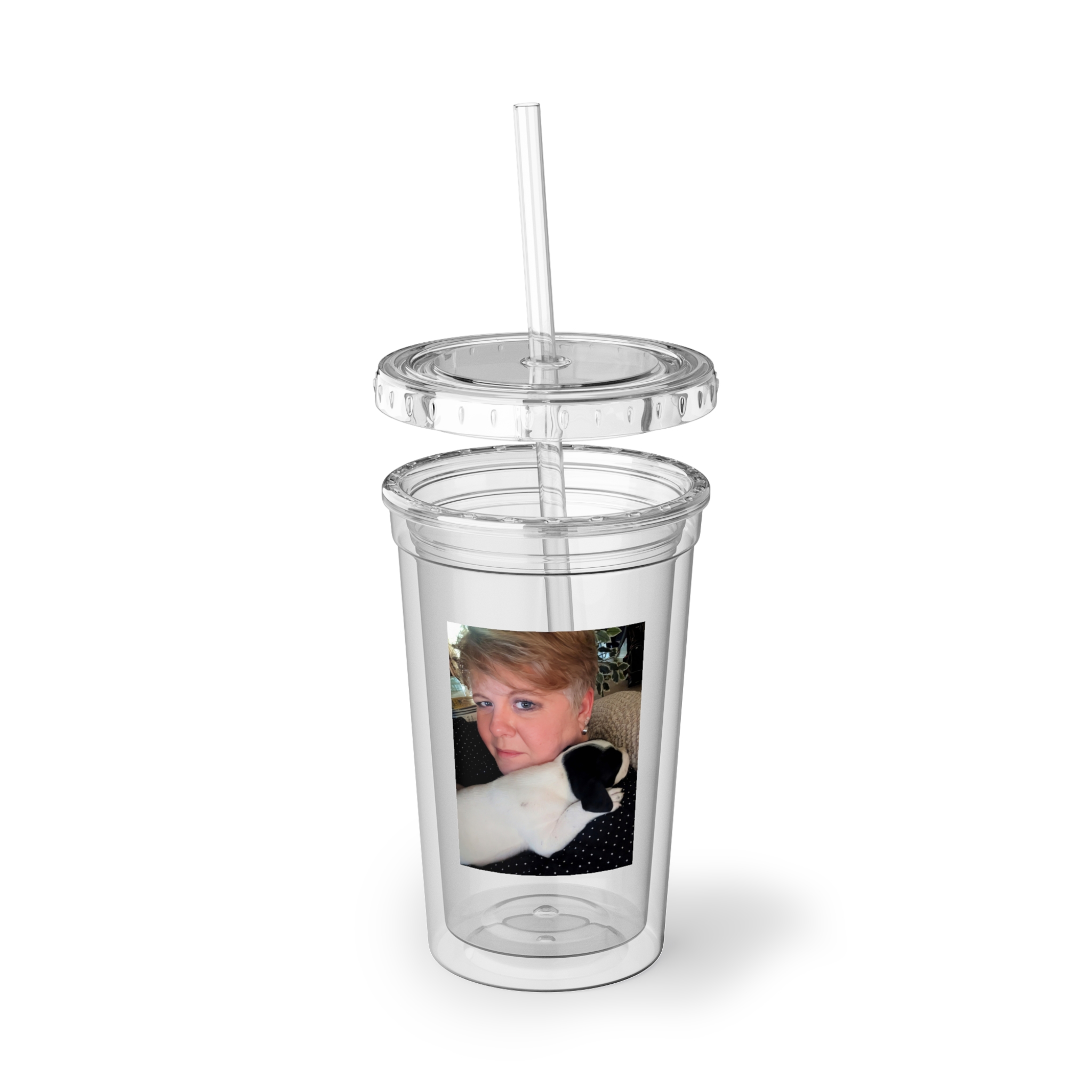 Personalized Suave Acrylic Cup with Straw Personalized Suave Acrylic Cup with Straw