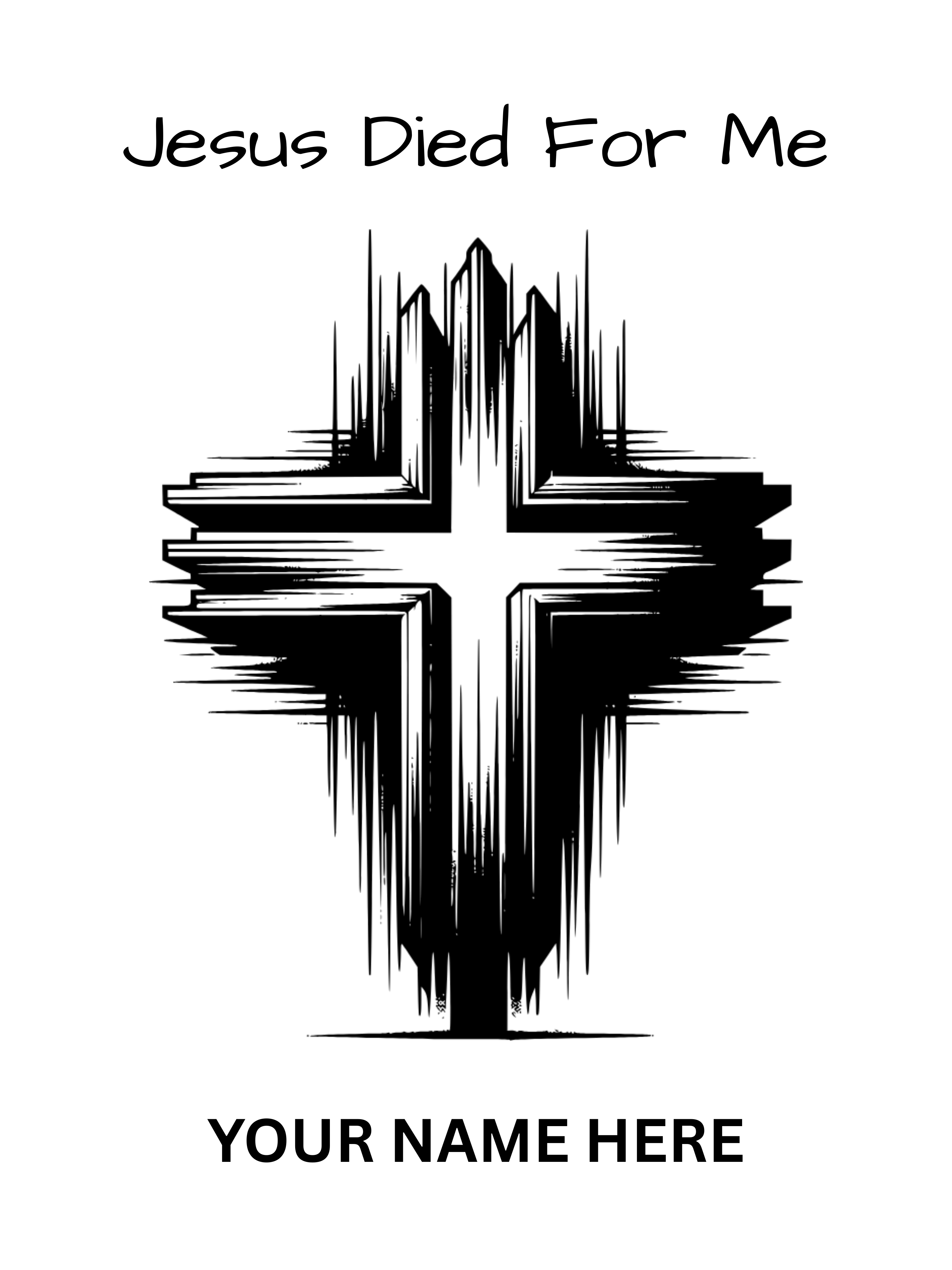 Personalized Velveteen Plush Blanket - Customizable "Jesus Died For Me" Design product thumbnail image Personalized Velveteen Plush Blanket - Customizable "Jesus Died For Me" Design product thumbnail image