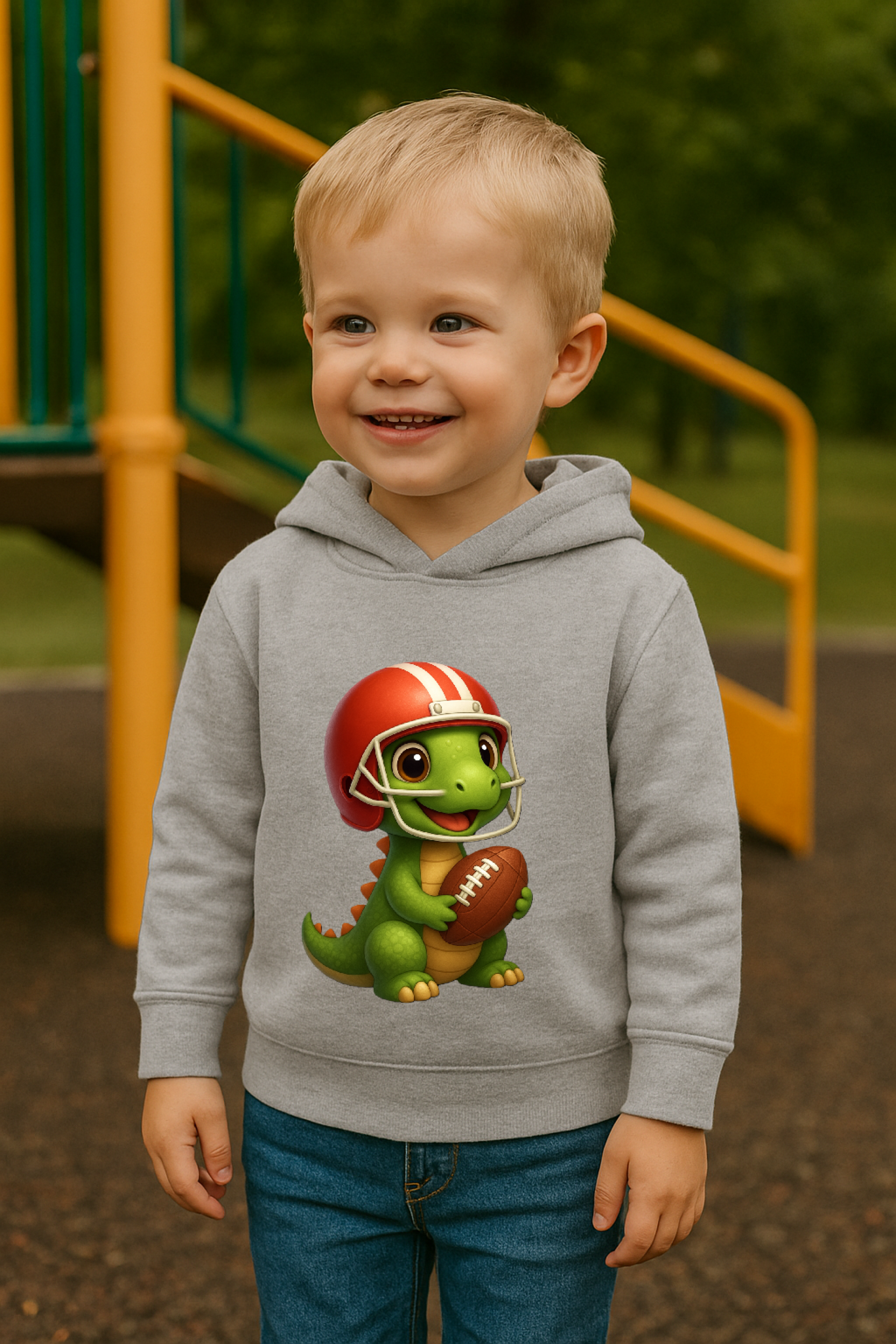 Toddler Dinosaur Football Hoodie - Future MVP Fleece Pullover product thumbnail image Toddler Dinosaur Football Hoodie - Future MVP Fleece Pullover product thumbnail image