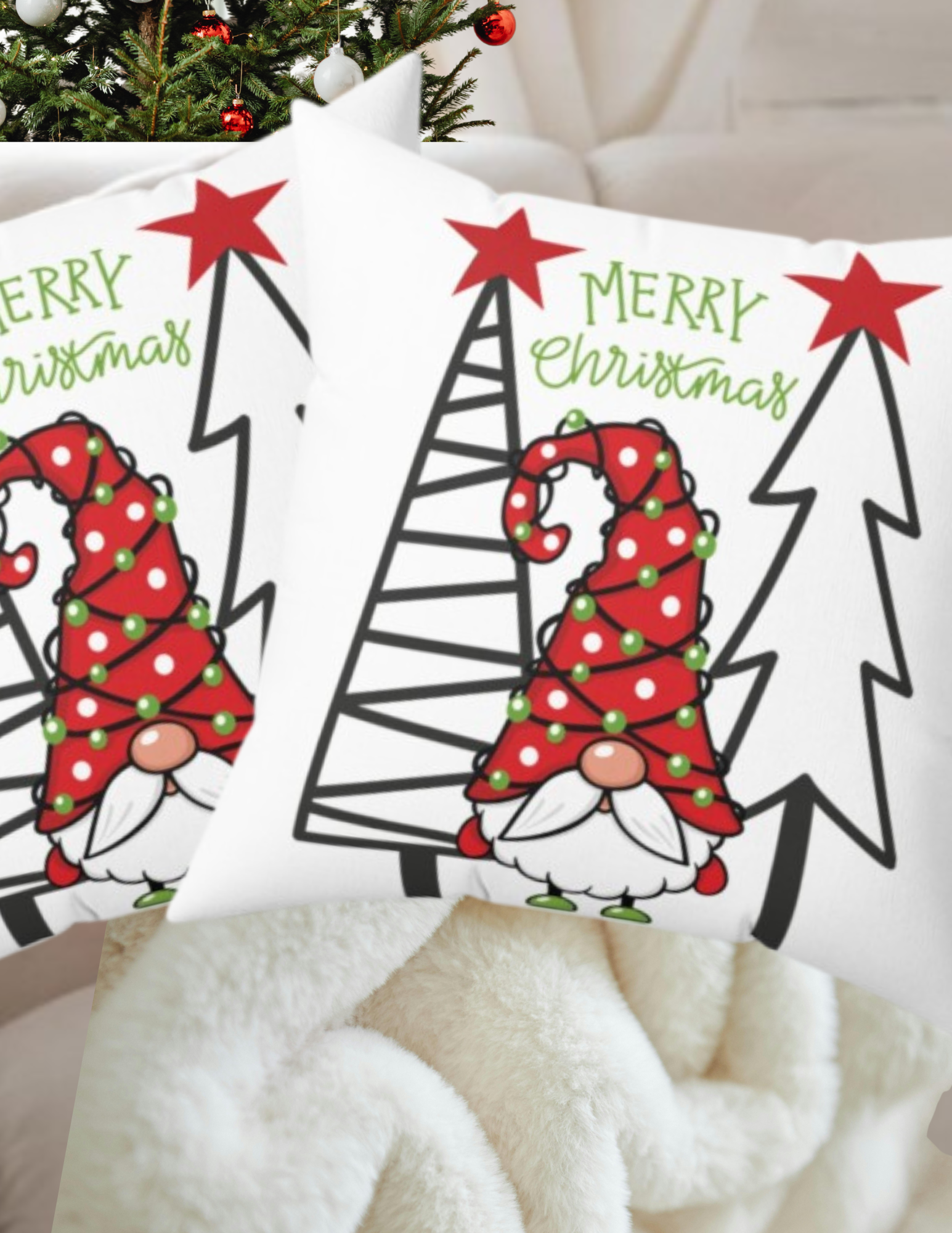 Christmas Gnome Decorative Pillow product thumbnail image Christmas Gnome Decorative Pillow product thumbnail image