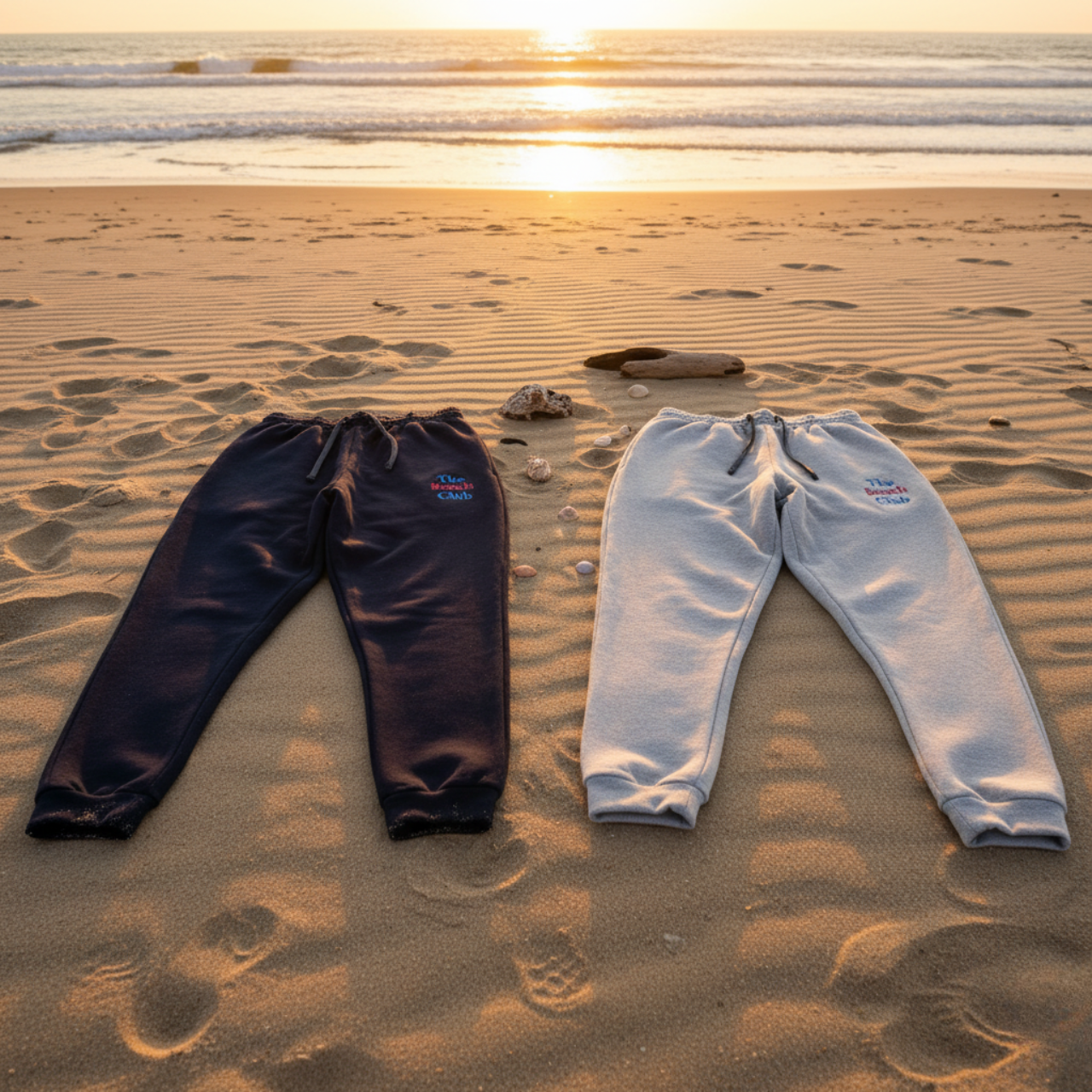 Retro Beach Club Embroidered Unisex Joggers | Pink & Blue Thread | Cozy Coastal Loungewear | Summer Lovin’ Co. product thumbnail image Retro Beach Club Embroidered Unisex Joggers | Pink & Blue Thread | Cozy Coastal Loungewear | Summer Lovin’ Co. product thumbnail image