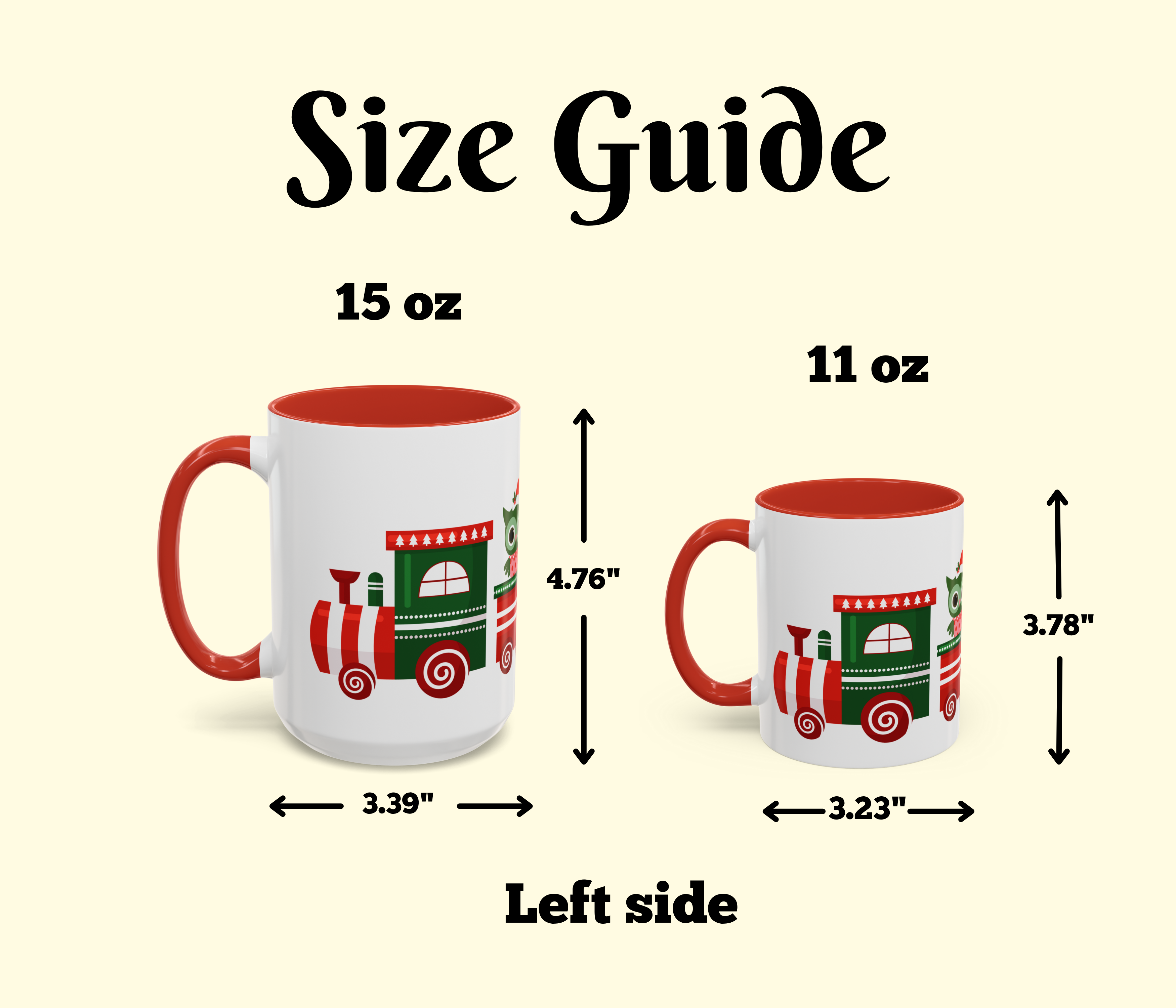 Holiday Animal Train Accent Coffee Mug 🚂 product thumbnail image