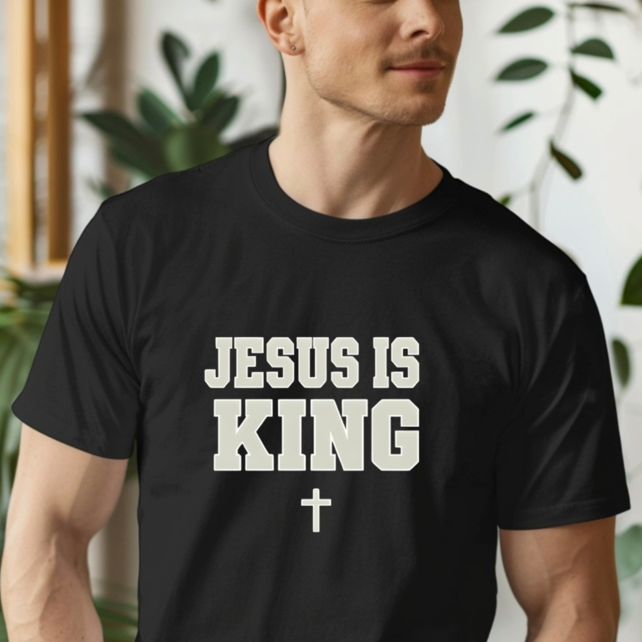 Jesus is King Unisex Gildan Softstyle T-Shirt | Christian Faith Apparel | Christian Gifts product thumbnail image Jesus is King Unisex Gildan Softstyle T-Shirt | Christian Faith Apparel | Christian Gifts product thumbnail image