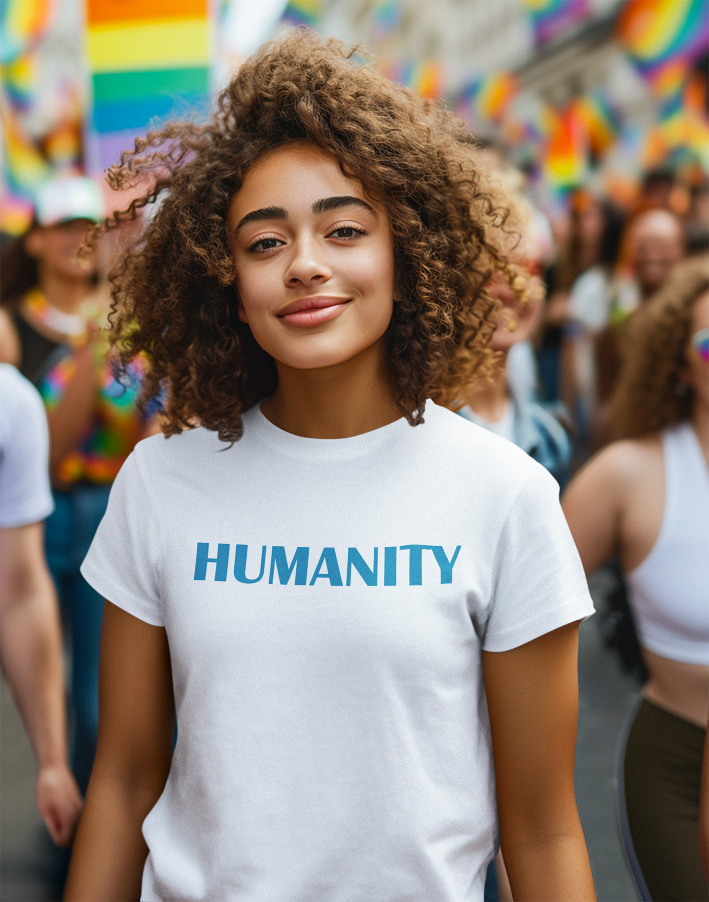 Humanity - Unisex Jersey Tee - Comfort Meet Consciousness product thumbnail image Humanity - Unisex Jersey Tee - Comfort Meet Consciousness product thumbnail image