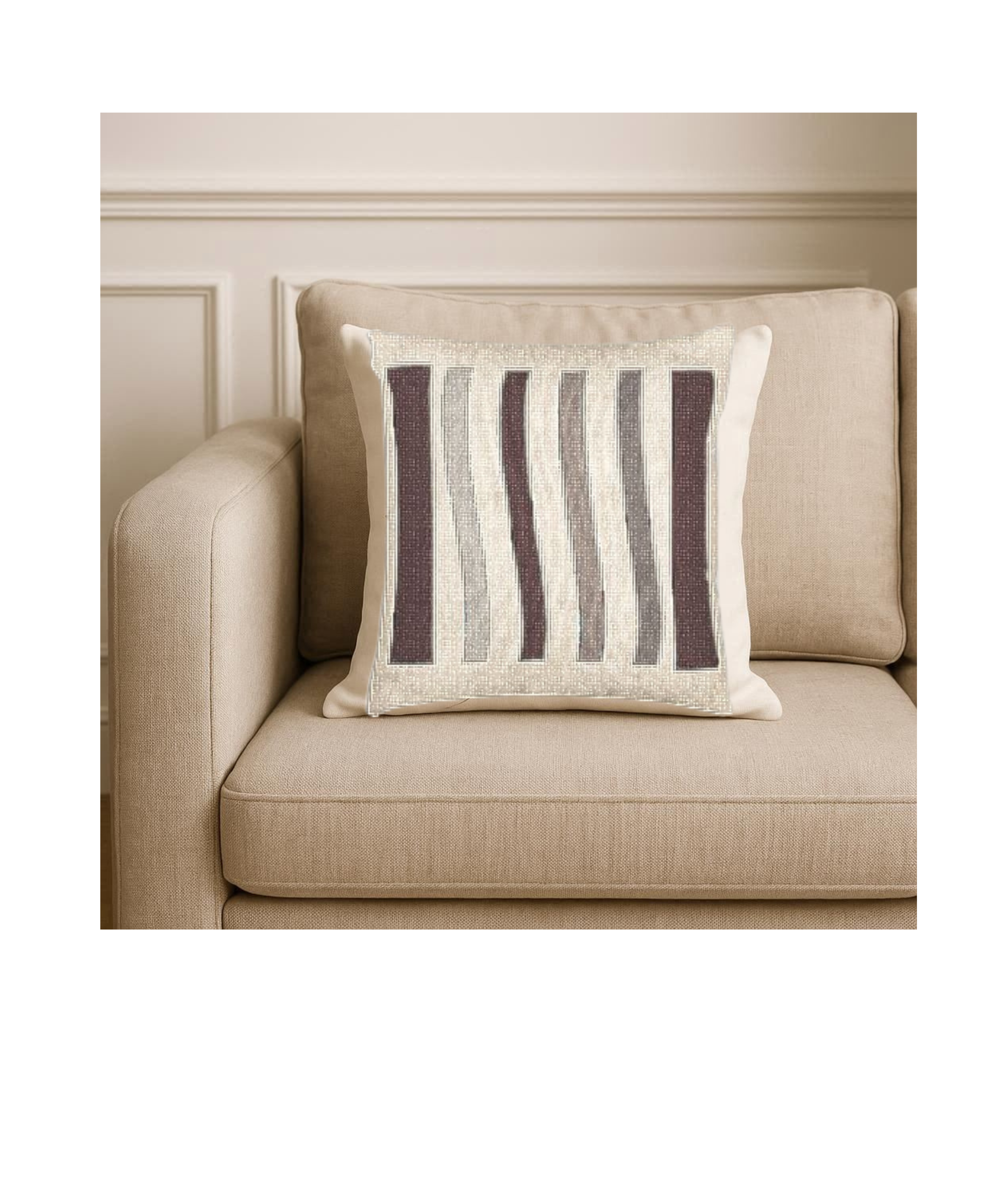 Striped Woven Pillow - Modern Decorative Cushion for Home Décor Striped Woven Pillow - Modern Decorative Cushion for Home Décor