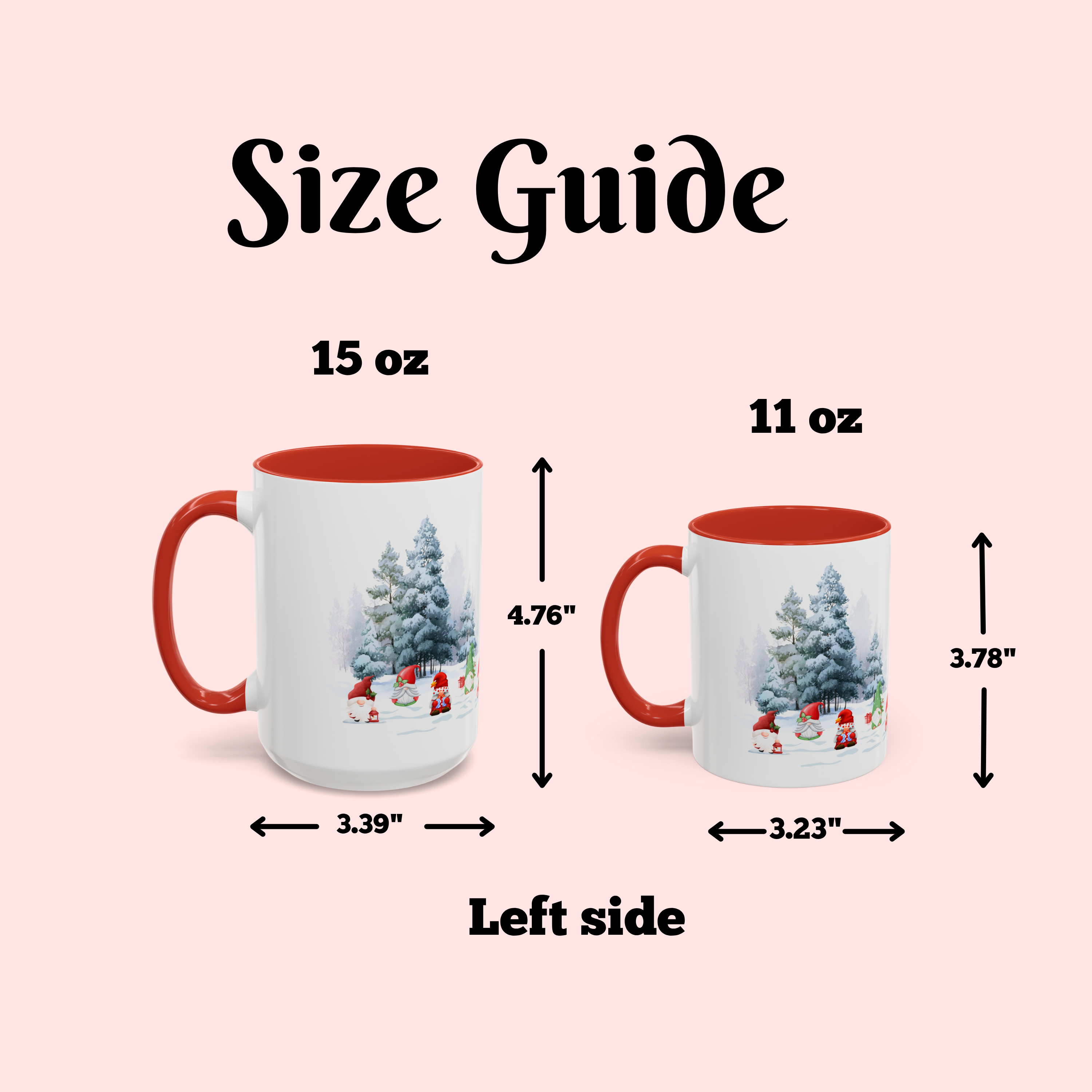 Gnome Festive Ceramic Accent Mug with Gingerbread House &amp; Winter Scene product thumbnail image