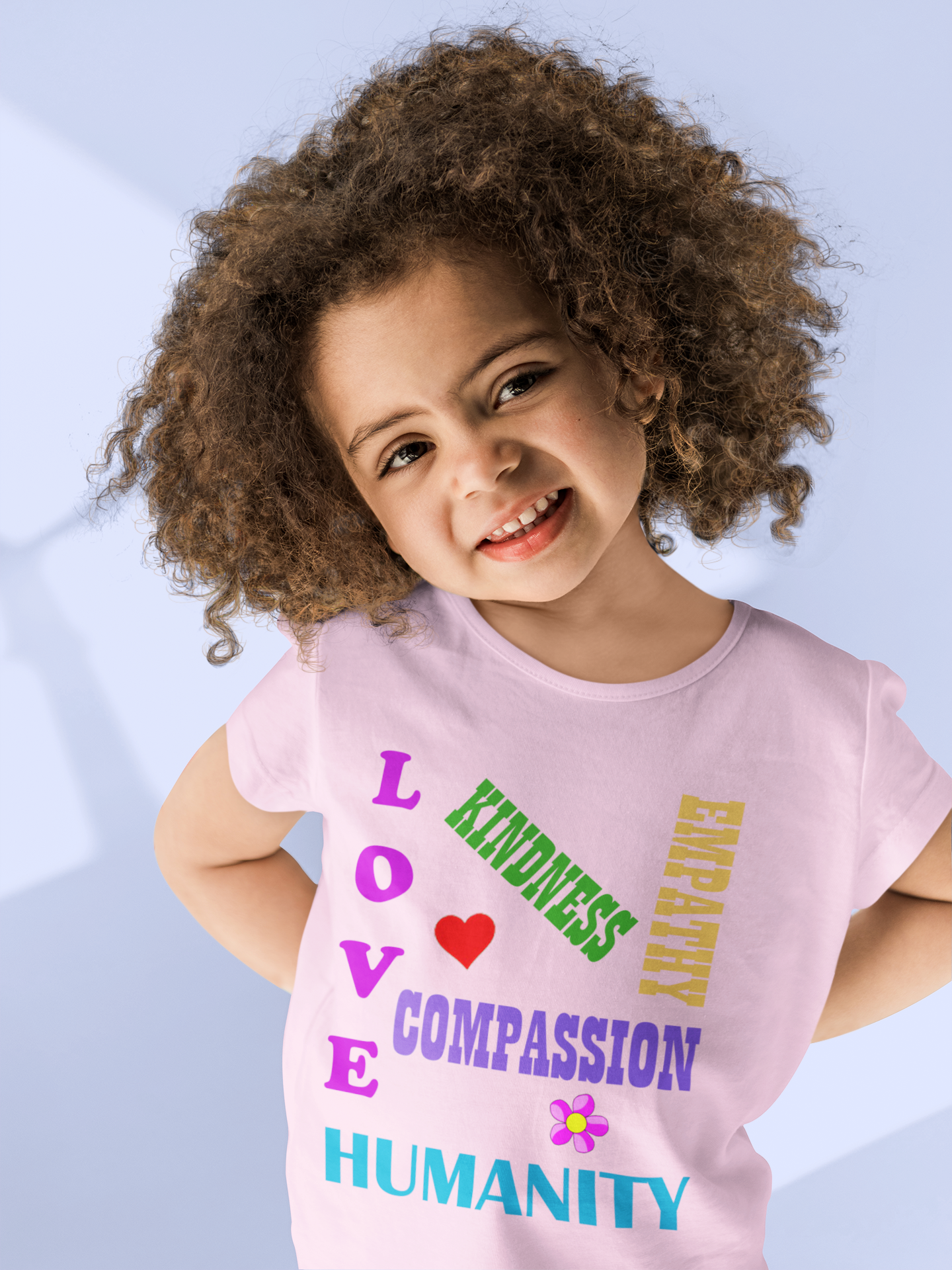 Love Empathy & Kindness Kids Tee product thumbnail image Love Empathy & Kindness Kids Tee product thumbnail image