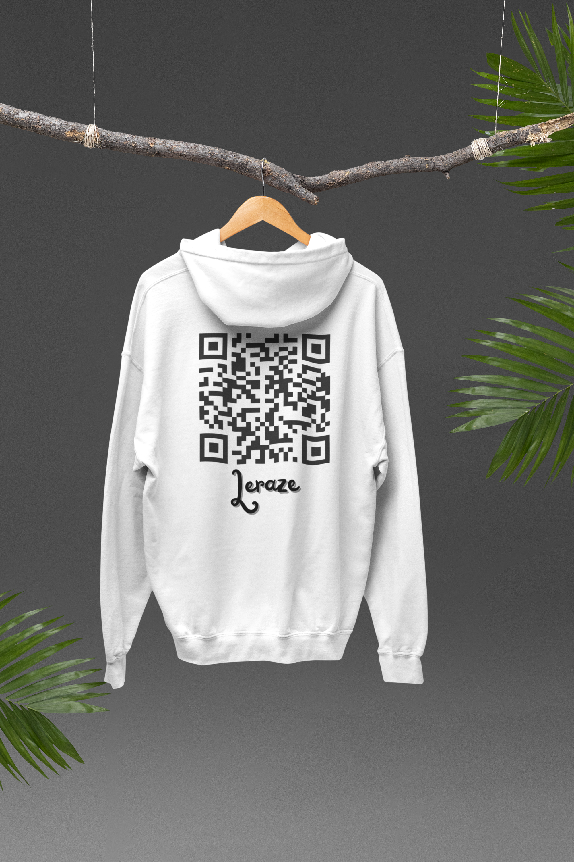 QR Code Unisex Zip Hoodie - Customizable Design for Tech Lovers & Gift Giving product thumbnail image QR Code Unisex Zip Hoodie - Customizable Design for Tech Lovers & Gift Giving product thumbnail image