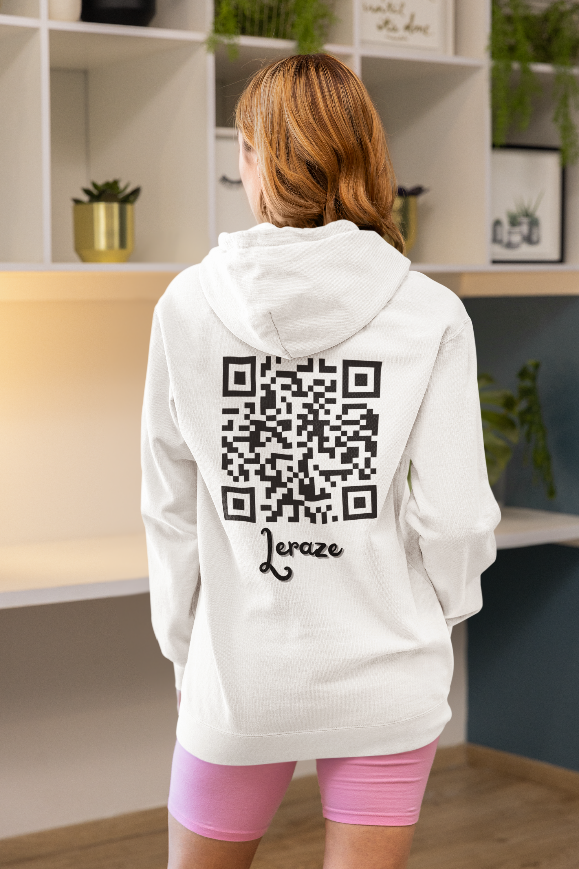 QR Code Unisex Zip Hoodie - Customizable Design for Tech Lovers & Gift Giving product thumbnail image QR Code Unisex Zip Hoodie - Customizable Design for Tech Lovers & Gift Giving product thumbnail image